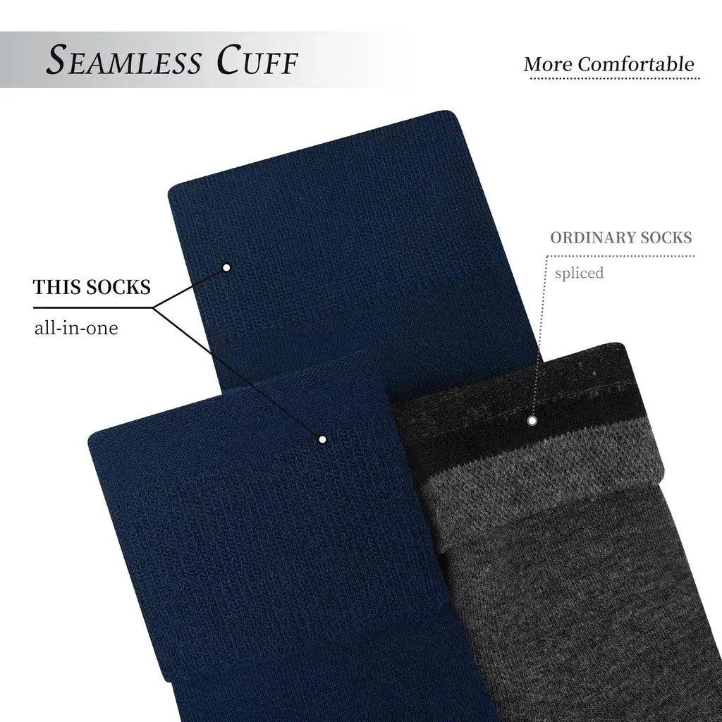 10 Pcs Navy Blue Men's Smart Dress Socks