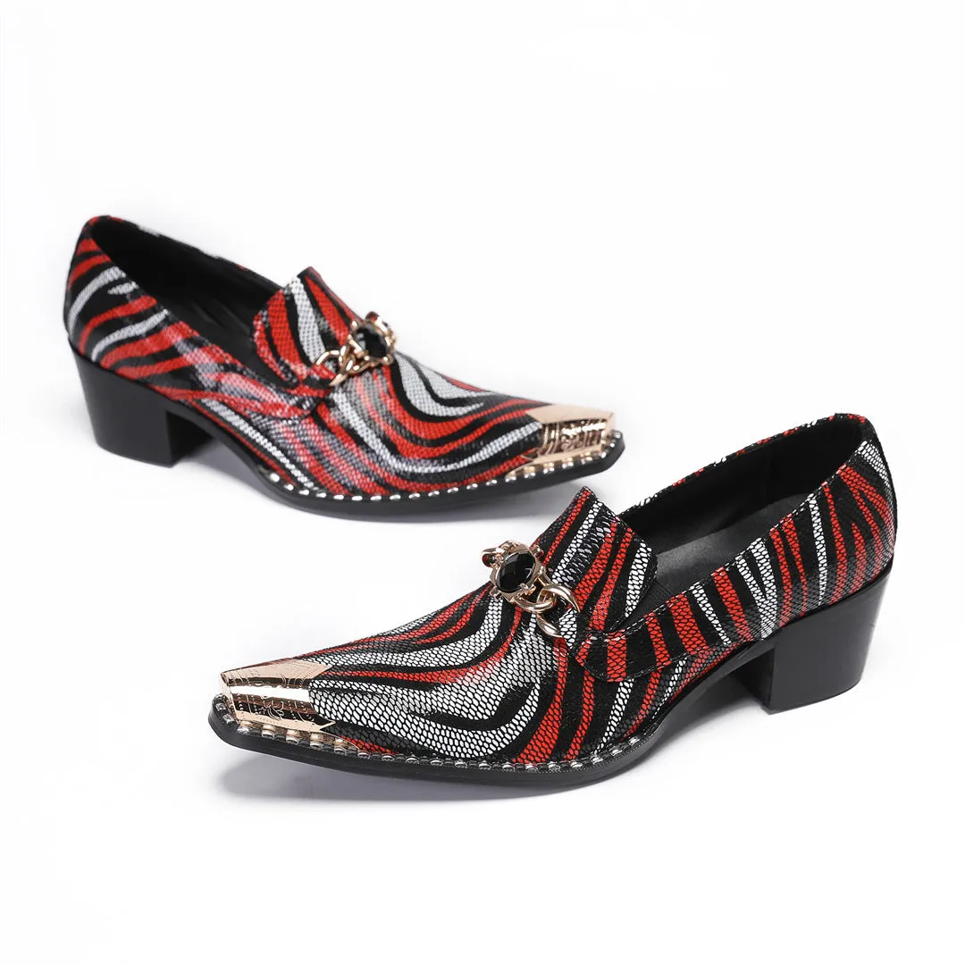 2024 new cowhide high leather shoes men's formal wear business heightening wedding groom shoes casual men's shoes low-top shoes cover feet