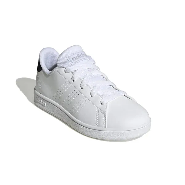 Adidas Advantage K, Sneaker Unisex - Bianco e Nero