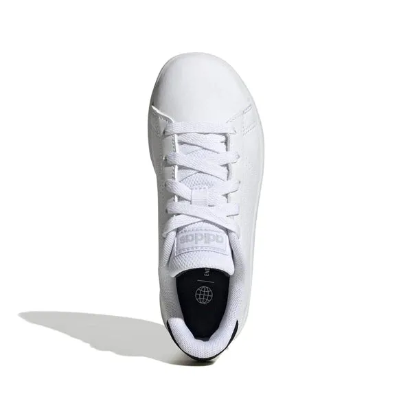 Adidas Advantage K, Sneaker Unisex - Bianco e Nero