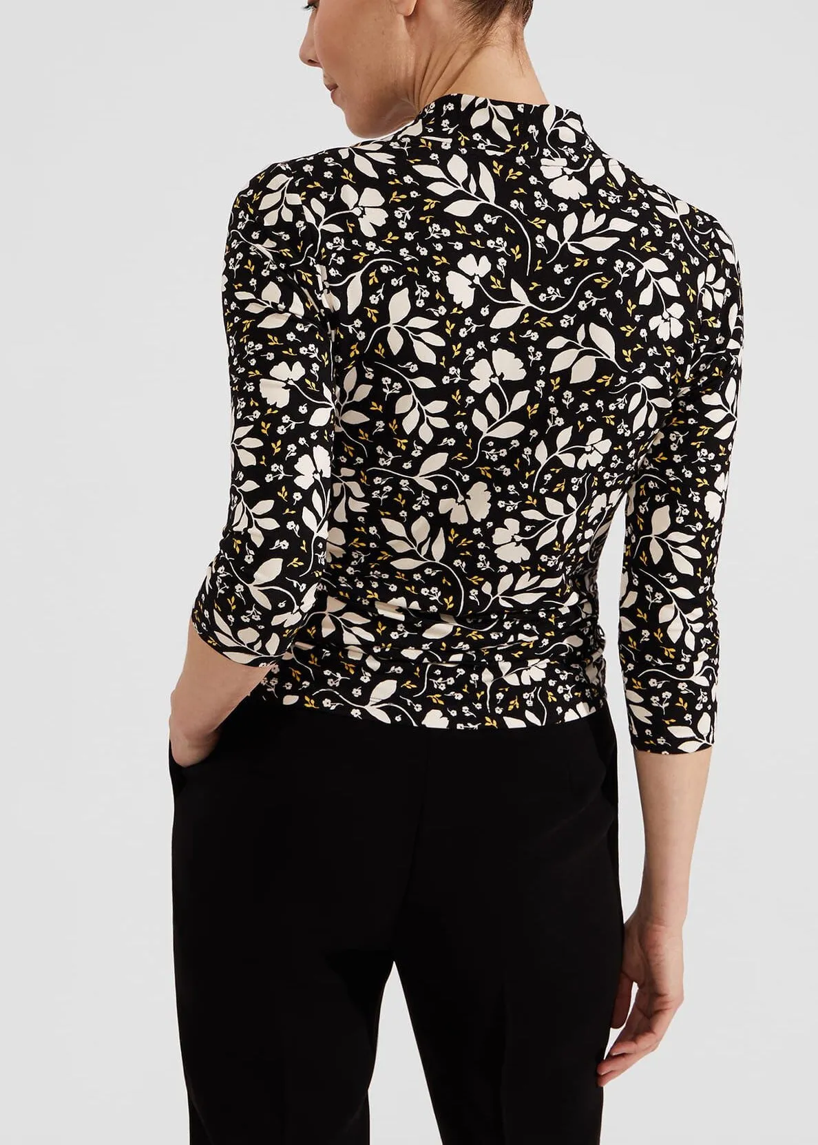 Aimee Printed Top 0124/2278/3669l00 Black-Multi