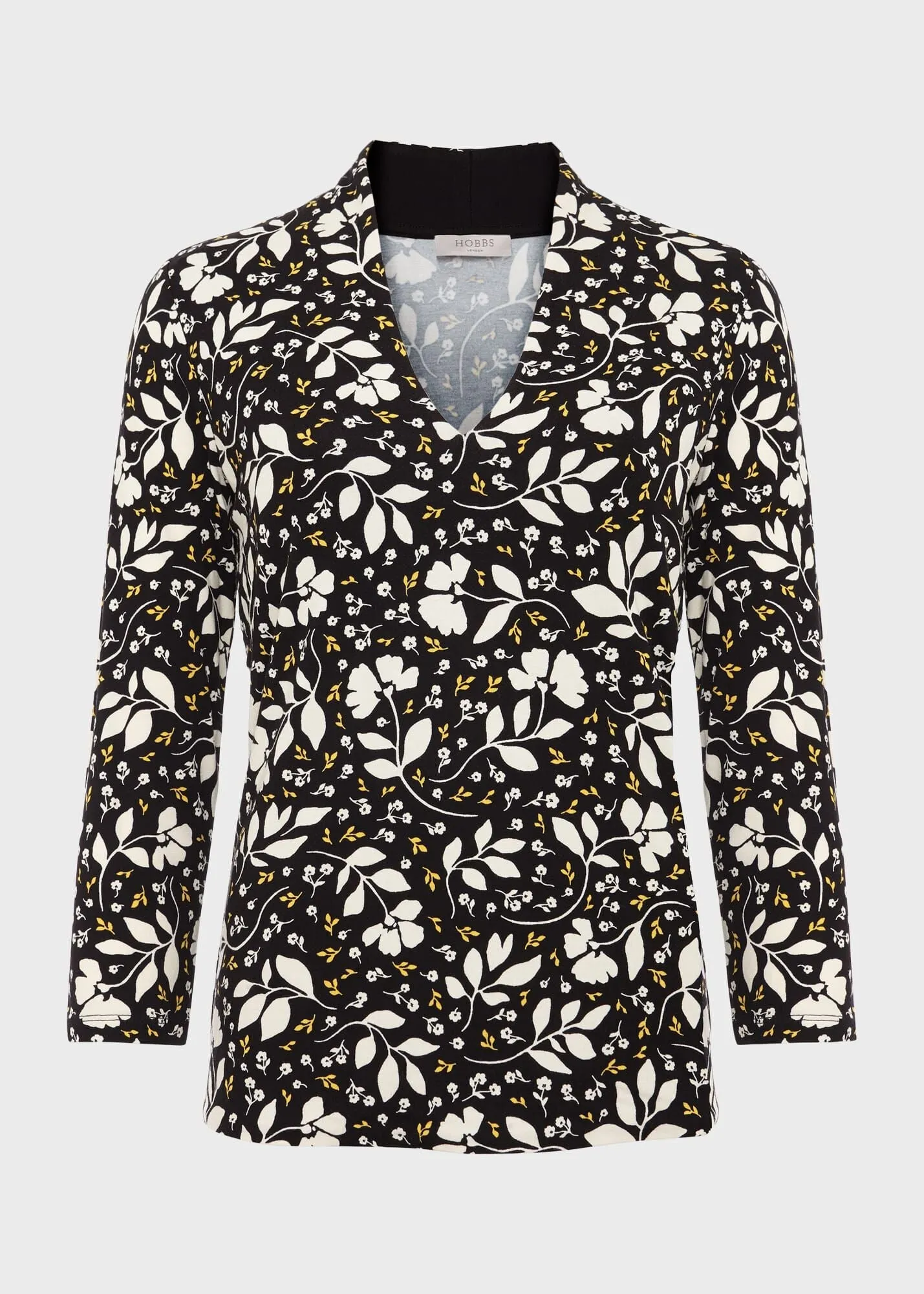 Aimee Printed Top 0124/2278/3669l00 Black-Multi