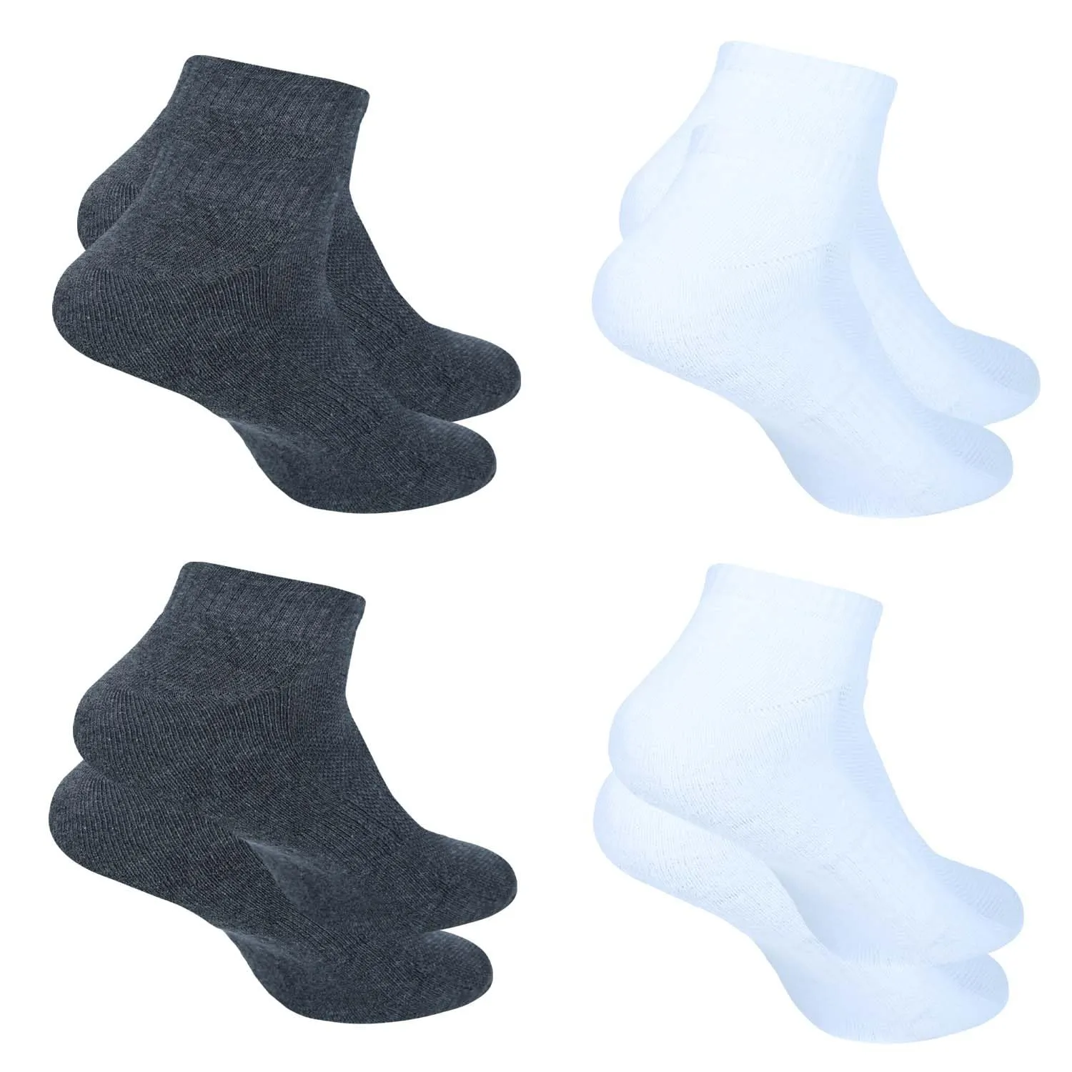 Ankle Socks for Men|Sneaker Socks|Low Cut Cotton Blend Sock|Athletic Sock Gym Activewear Everyday Sock|Pack of 4
