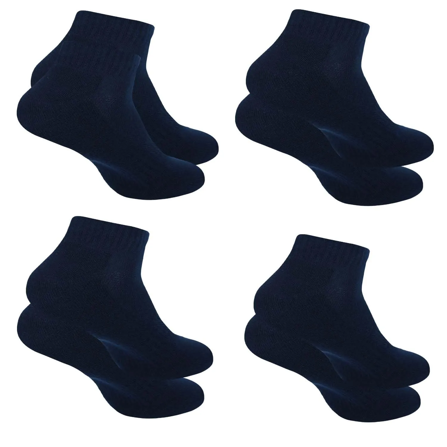 Ankle Socks for Men|Sneaker Socks|Low Cut Cotton Blend Sock|Athletic Sock Gym Activewear Everyday Sock|Pack of 4