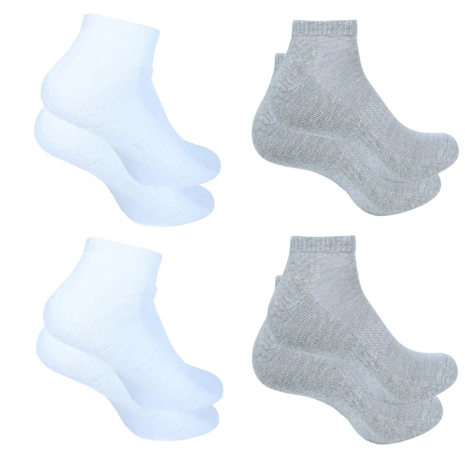 Ankle Socks for Men|Sneaker Socks|Low Cut Cotton Blend Sock|Athletic Sock Gym Activewear Everyday Sock|Pack of 4