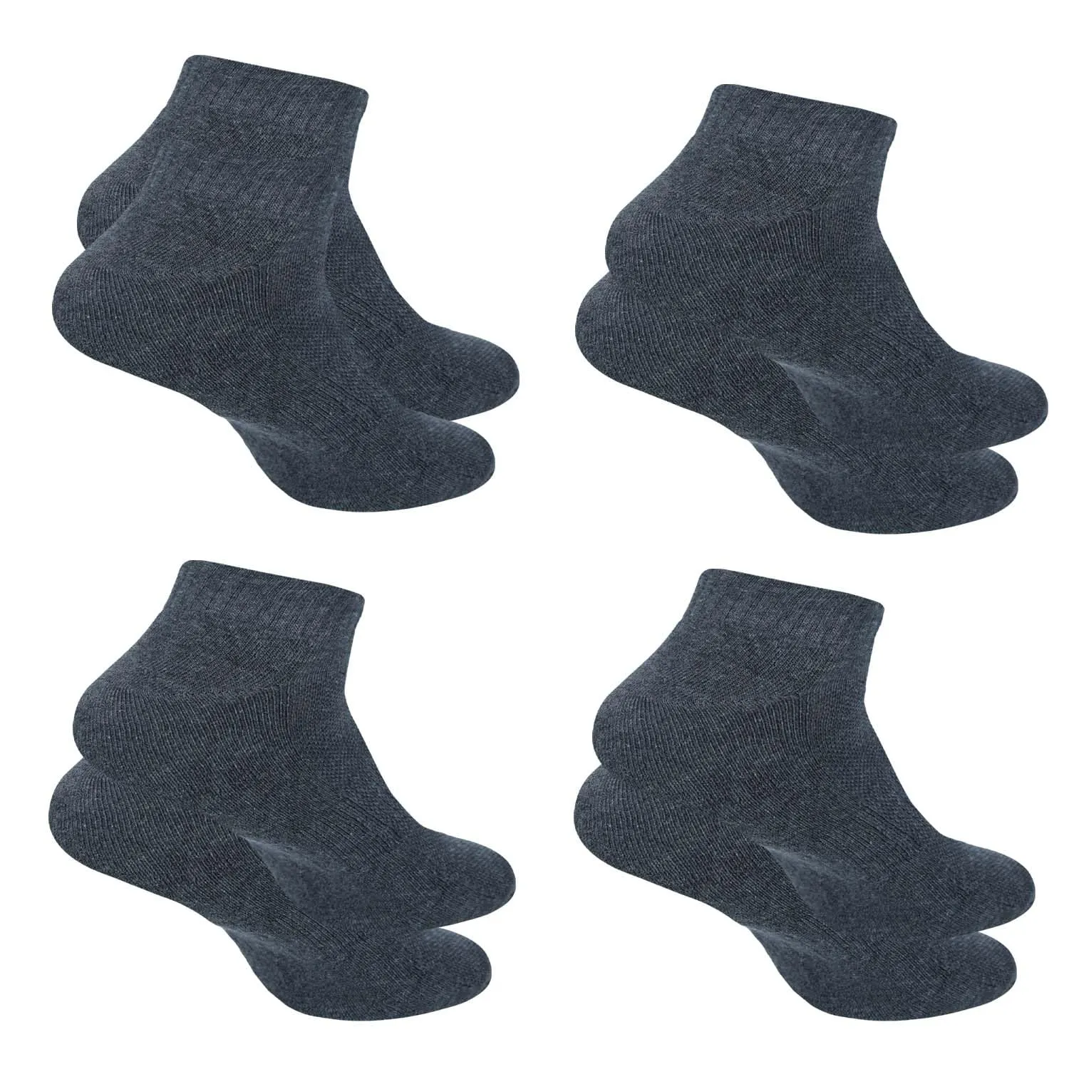Ankle Socks for Men|Sneaker Socks|Low Cut Cotton Blend Sock|Athletic Sock Gym Activewear Everyday Sock|Pack of 4