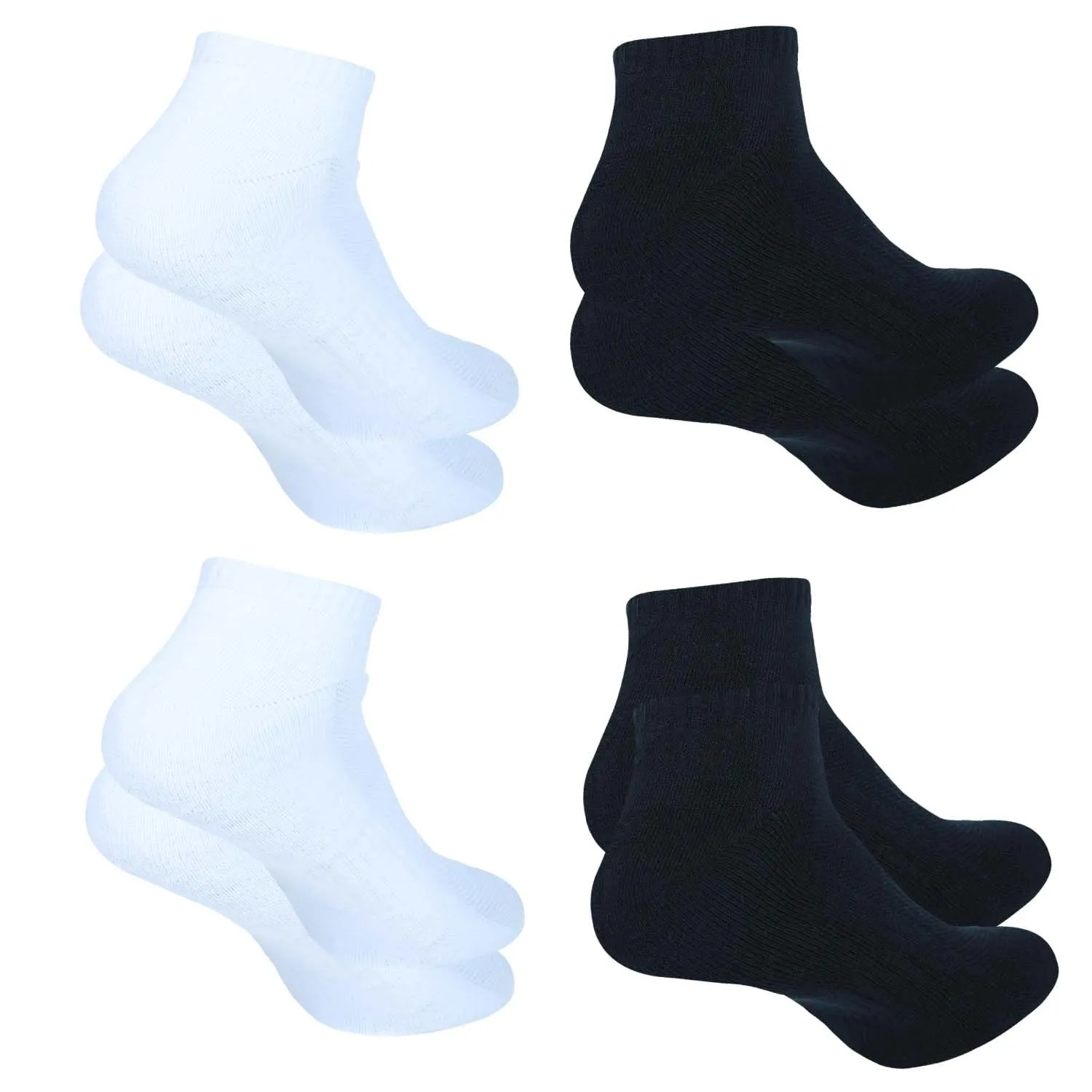 Ankle Socks for Men|Sneaker Socks|Low Cut Cotton Blend Sock|Athletic Sock Gym Activewear Everyday Sock|Pack of 4