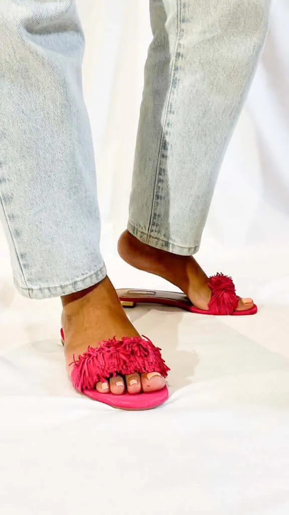 Aquazzura Wild Thing Sandals in Pink
