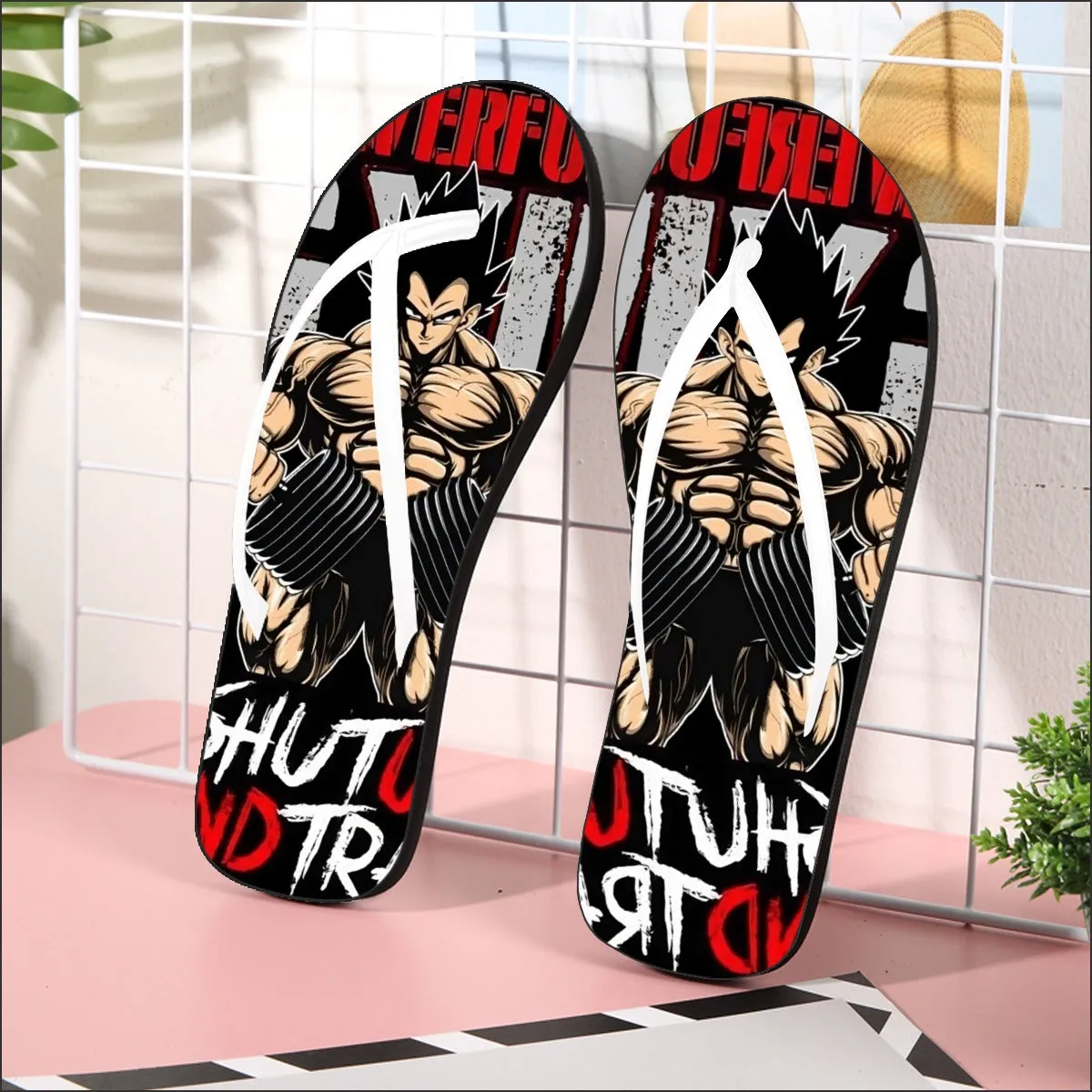 Awesome Training To Beat Goku Flip Flops