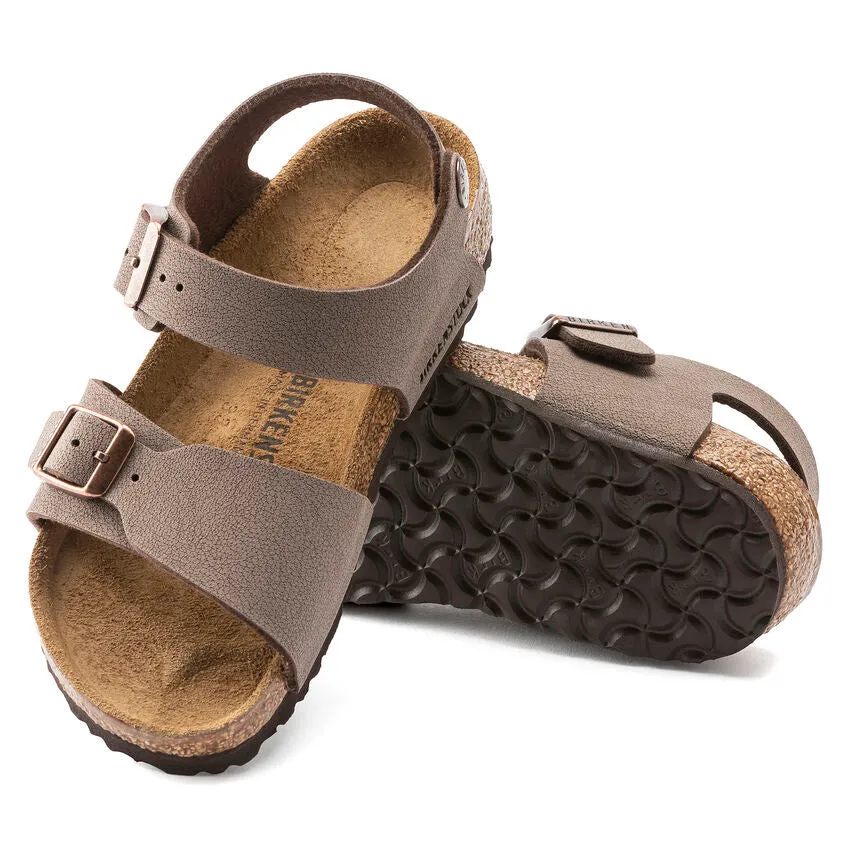 Birkenstock Boy's Mocha New York Birko-Flor Nubuck Sandals