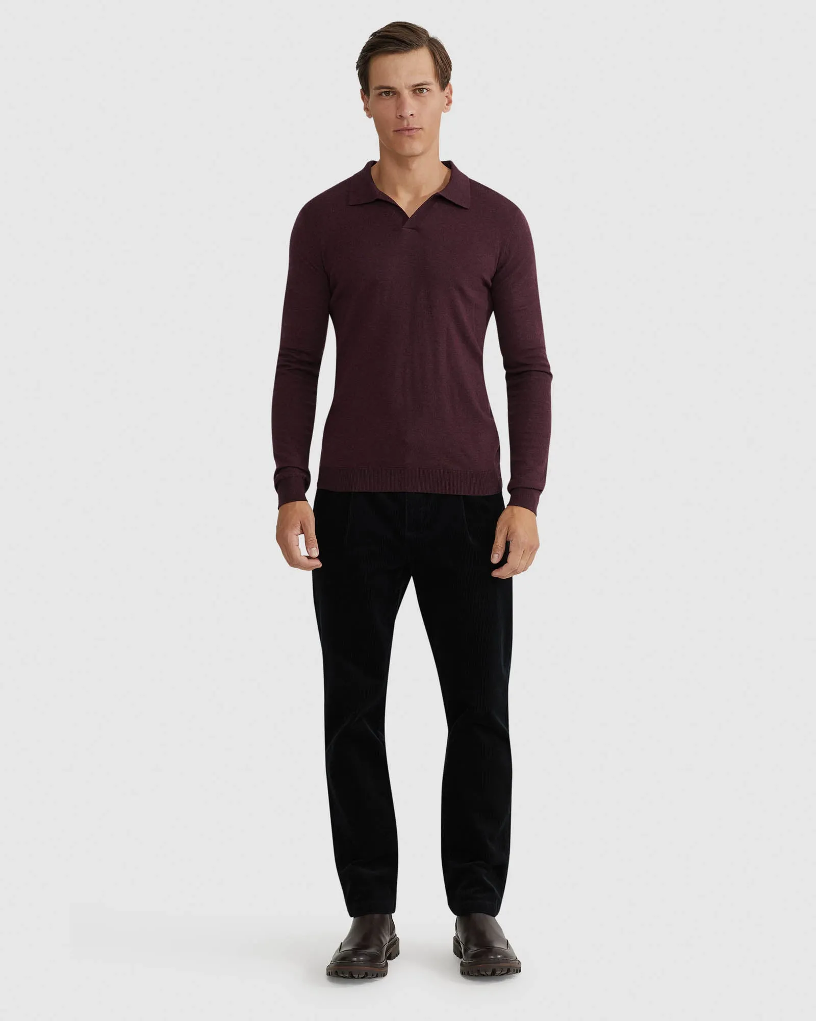 Blair V-Neck Polo Sweater
