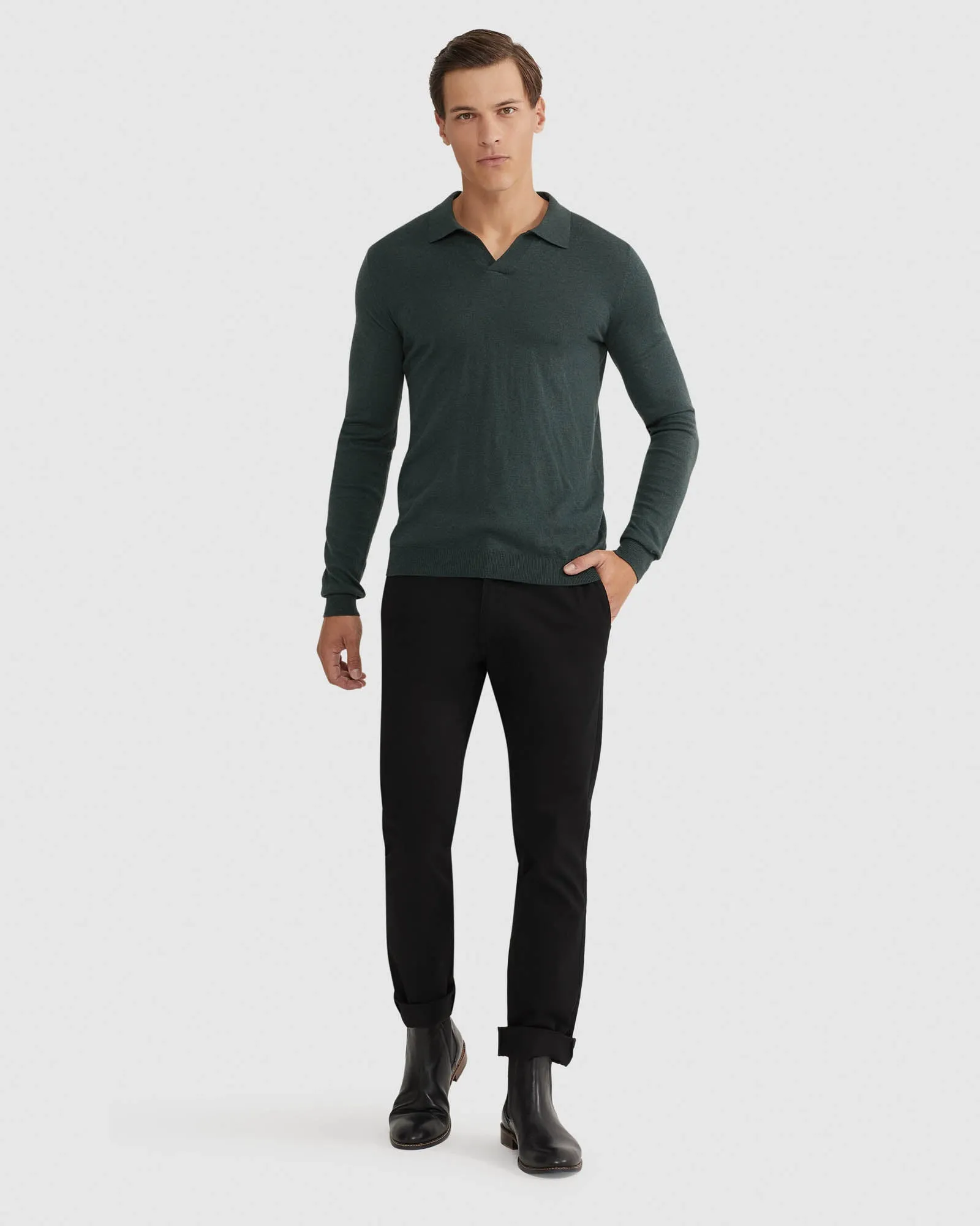 Blair V-Neck Polo Sweater