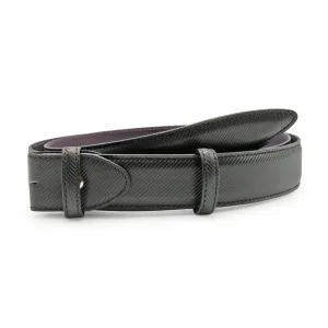 Carbon Fibre Effect Leather Belt Strap