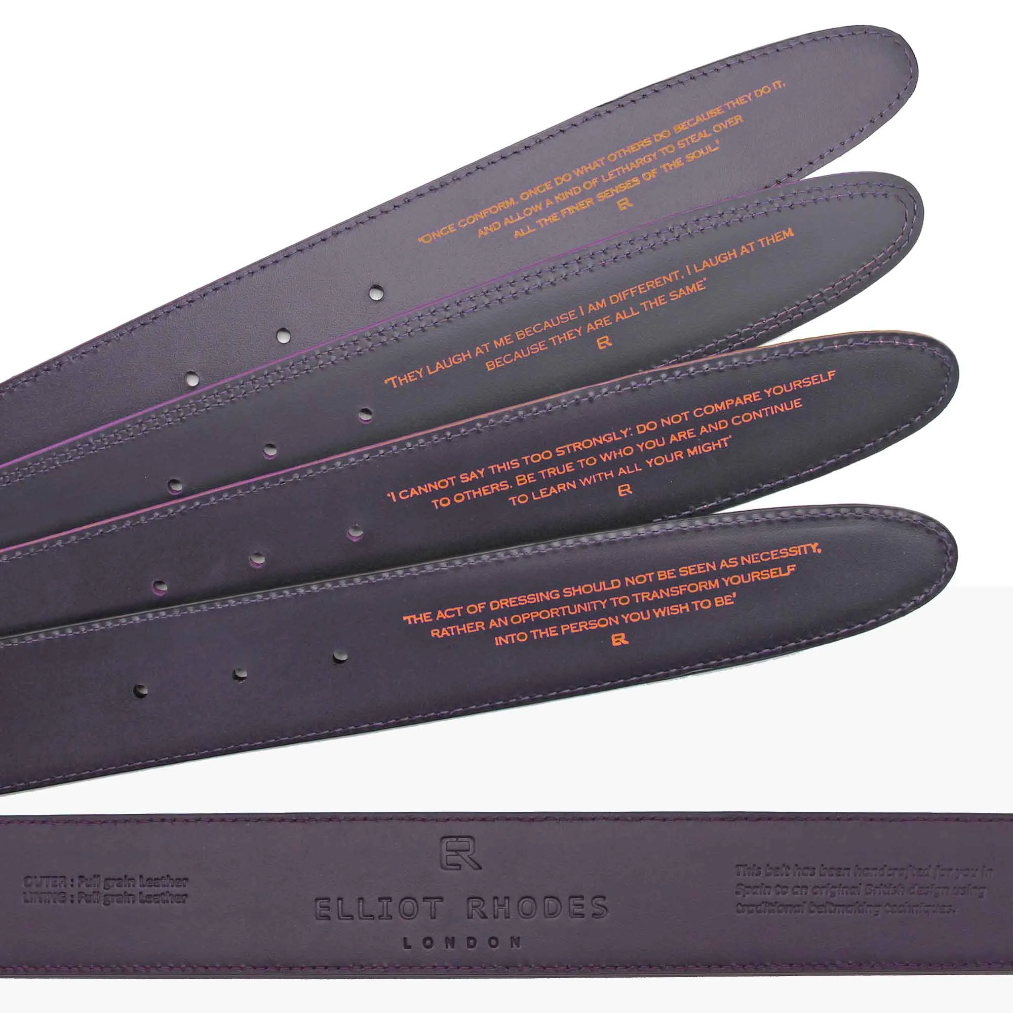Carbon Fibre Effect Leather Belt Strap