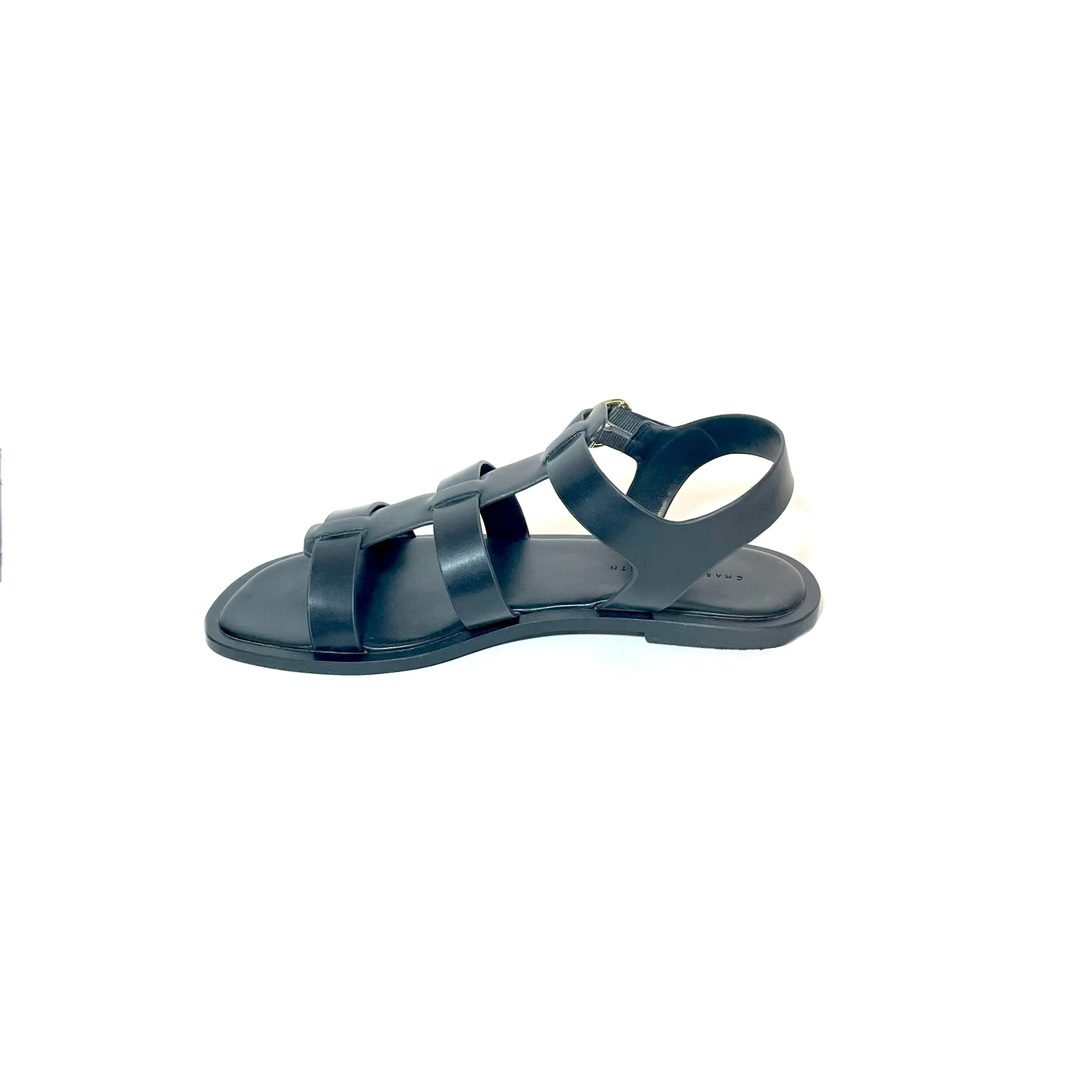 Charles & Keith Black Multi-Strap Flats | Gently Used |