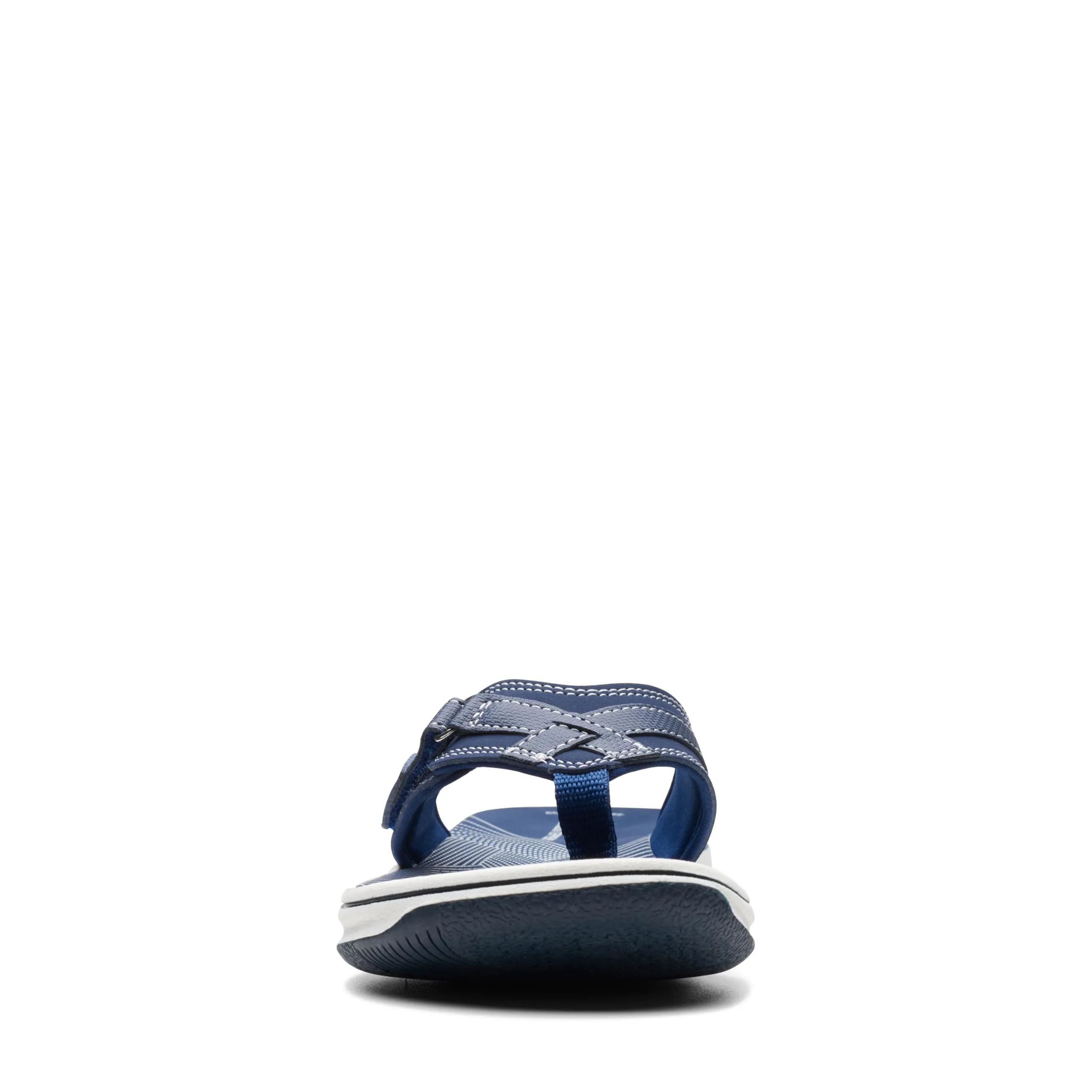 Clarks Women's Breeze Sea Flip-Flop, Navy Synthetic, 9