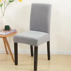 Color Light Gray Stretchable Chair Protector Cover