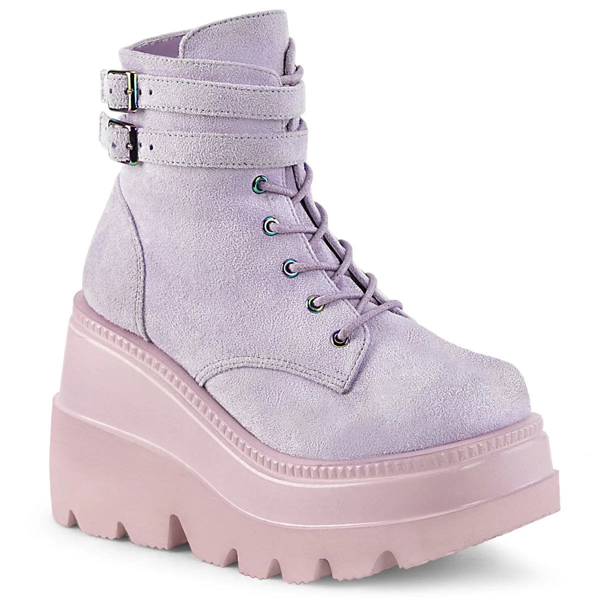 Demonia Shaker-52 Wedge Platform Ankle Boot