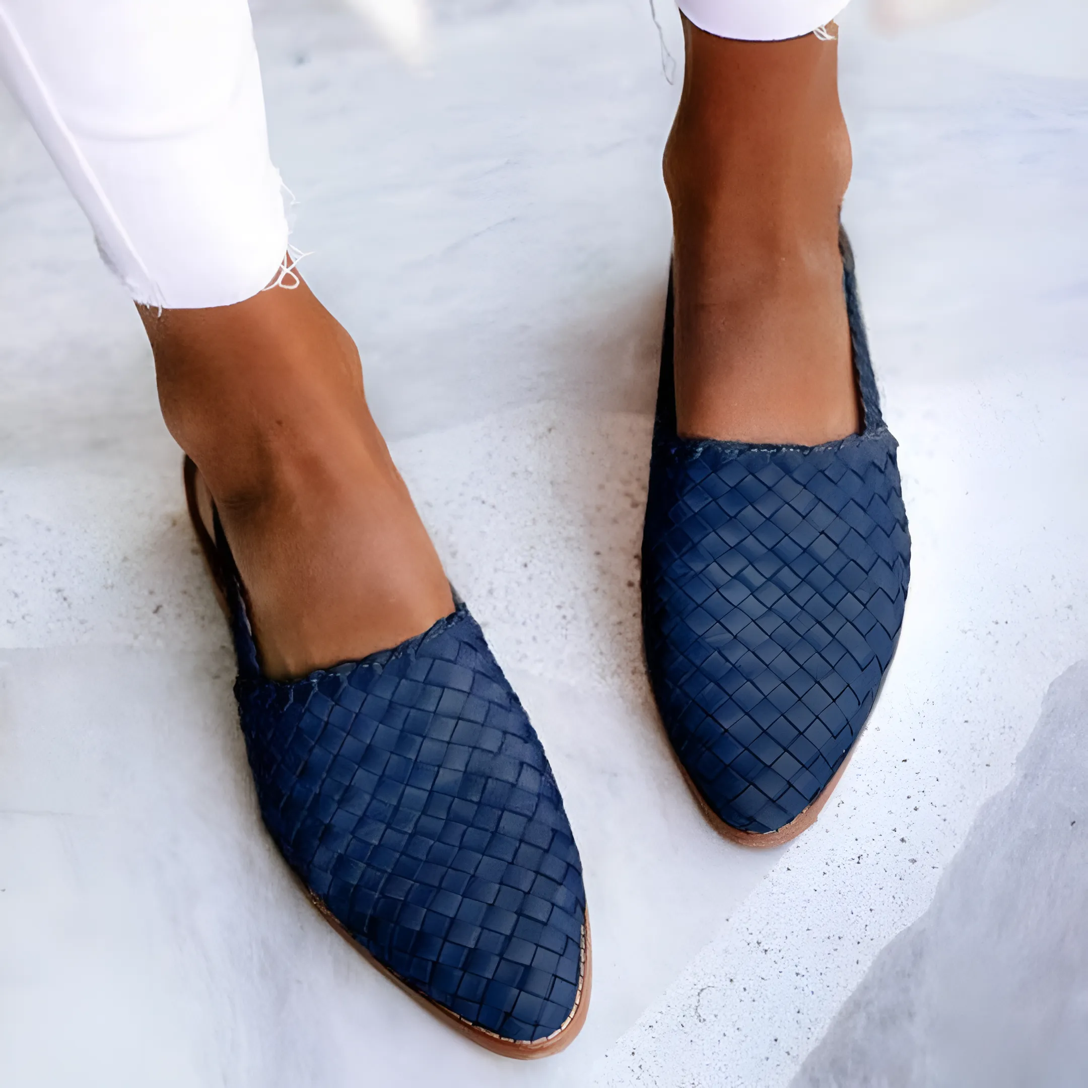 Diana  Artisan Woven Flat Sandals