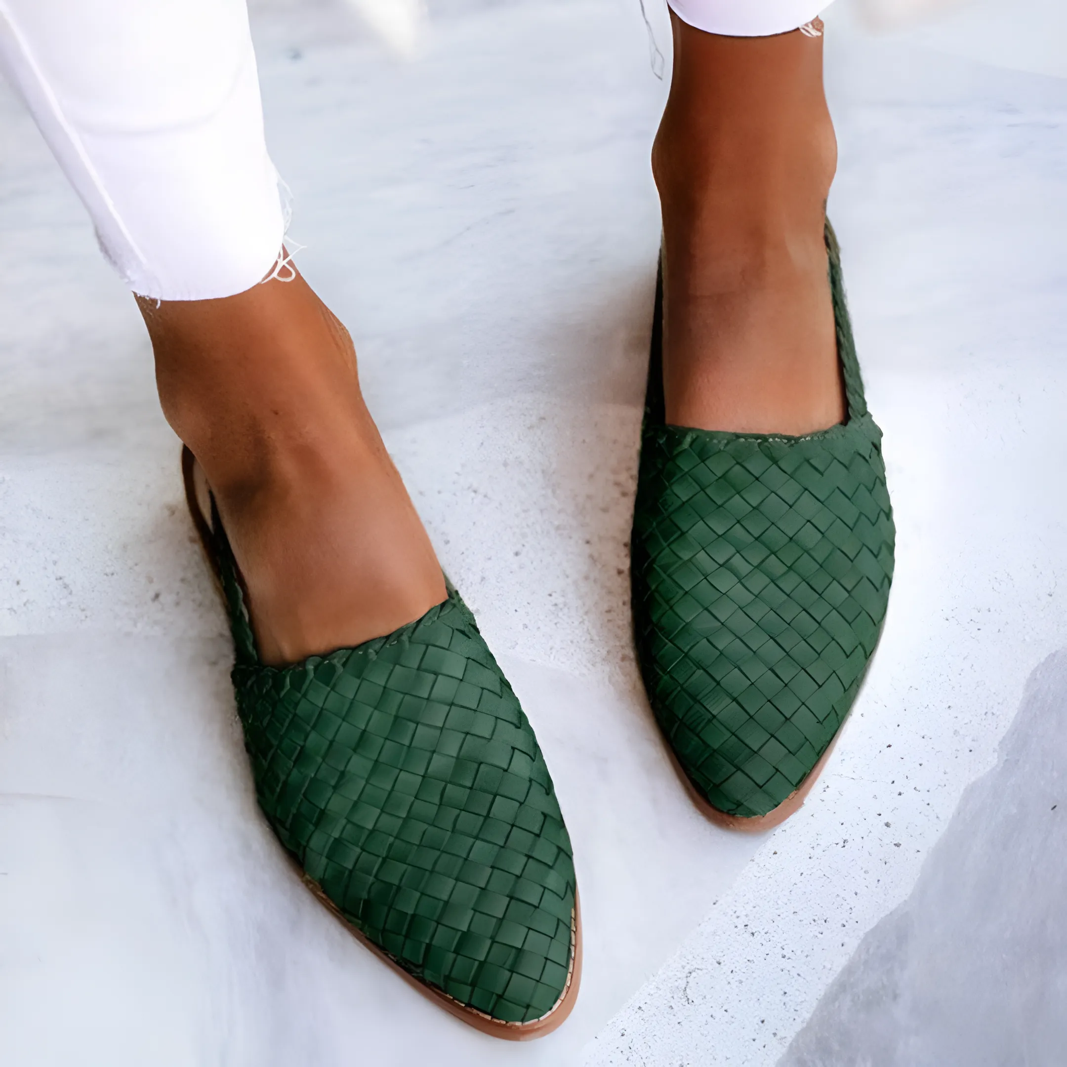 Diana  Artisan Woven Flat Sandals