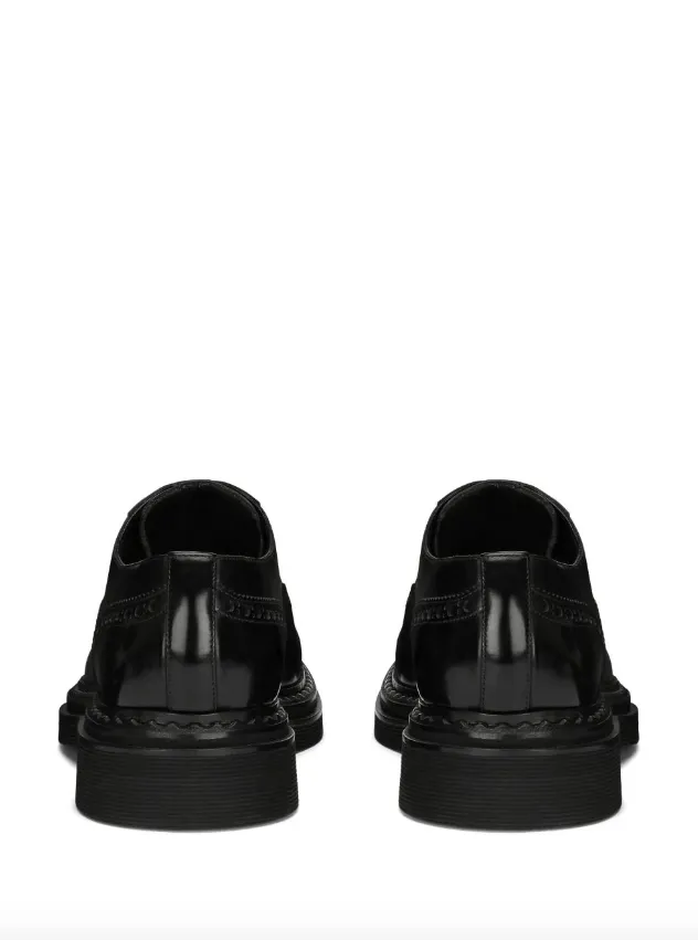 Dolce & Gabbana Francesina leather derby shoes