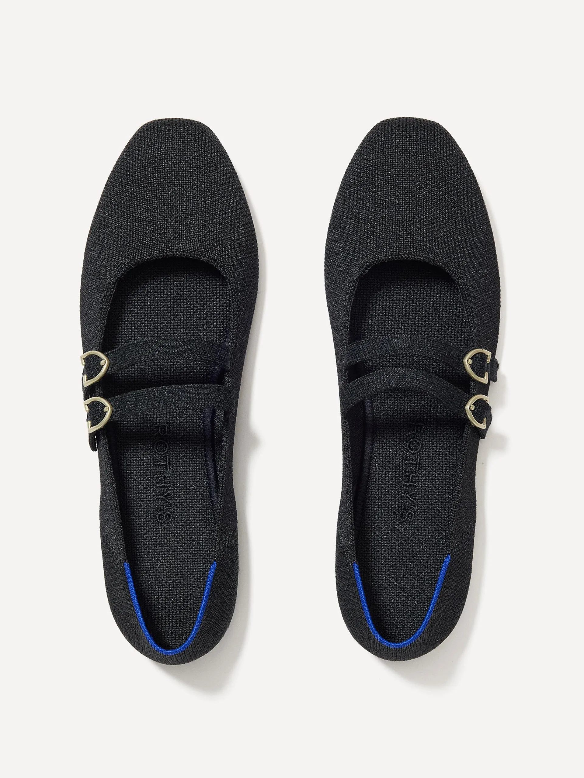 Double buckle Mary Jane flats