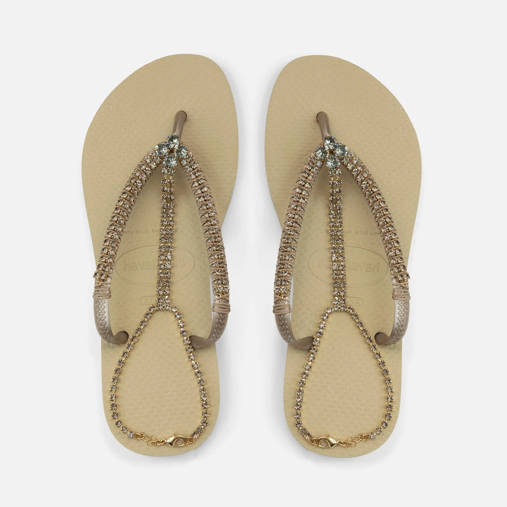 Double Glam Flip Flops
