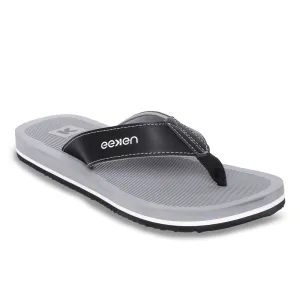 Eeken EFBGO2405S Grey Lightweight Washable Dailywear Durable Flip Flops For Men