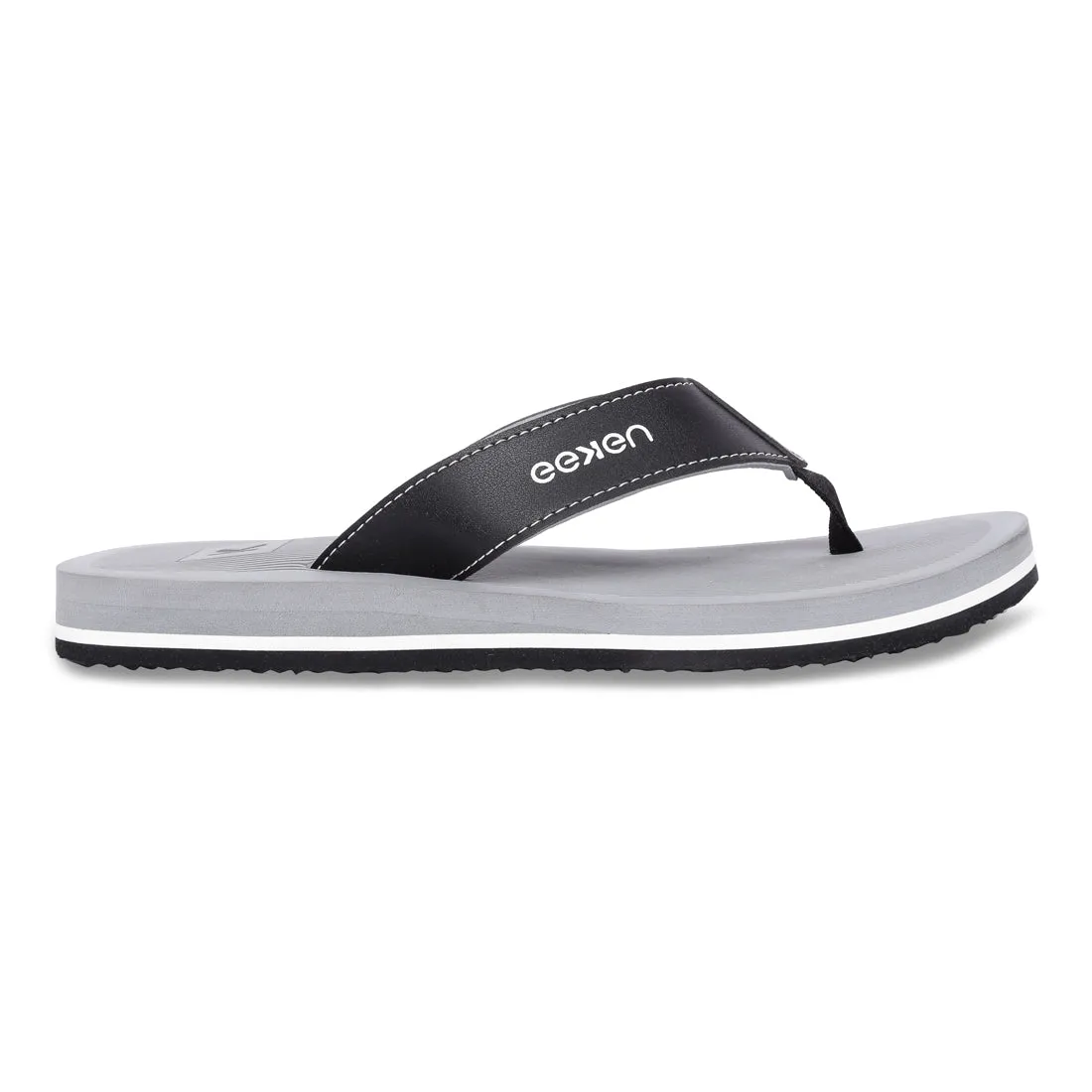 Eeken EFBGO2405S Grey Lightweight Washable Dailywear Durable Flip Flops For Men