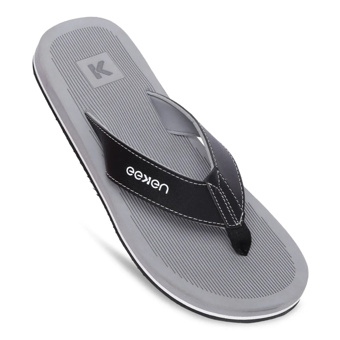 Eeken EFBGO2405S Grey Lightweight Washable Dailywear Durable Flip Flops For Men