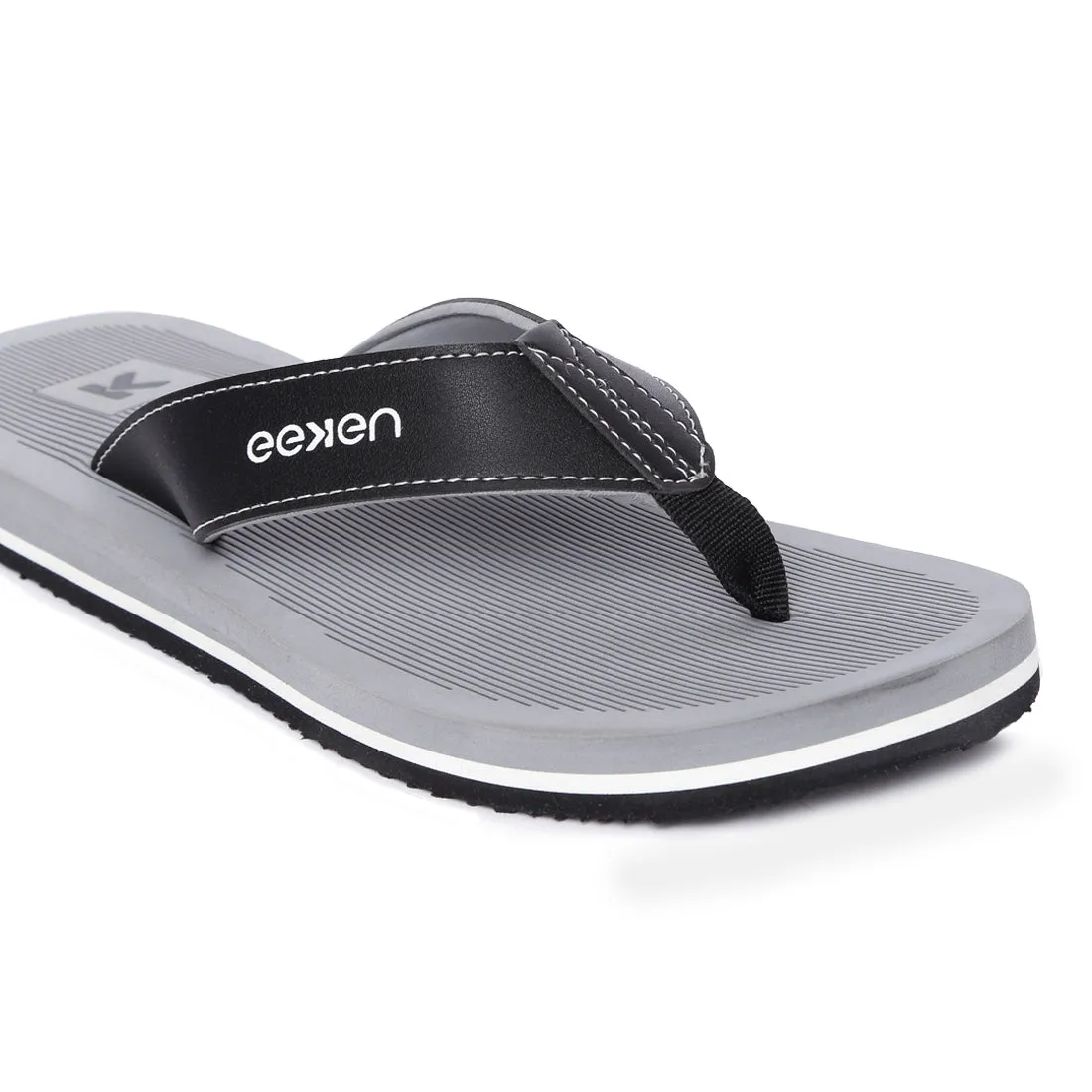 Eeken EFBGO2405S Grey Lightweight Washable Dailywear Durable Flip Flops For Men