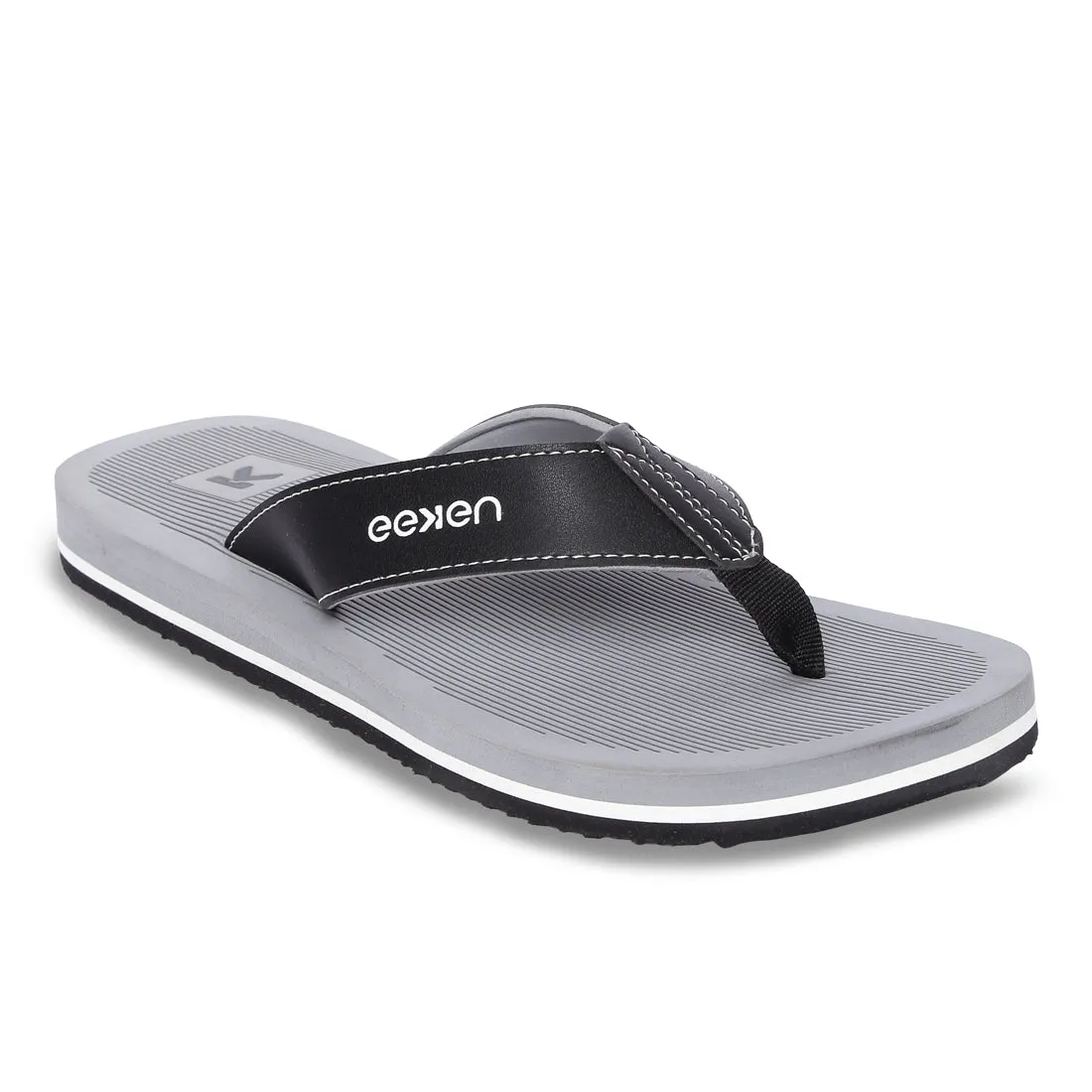 Eeken EFBGO2405S Grey Lightweight Washable Dailywear Durable Flip Flops For Men
