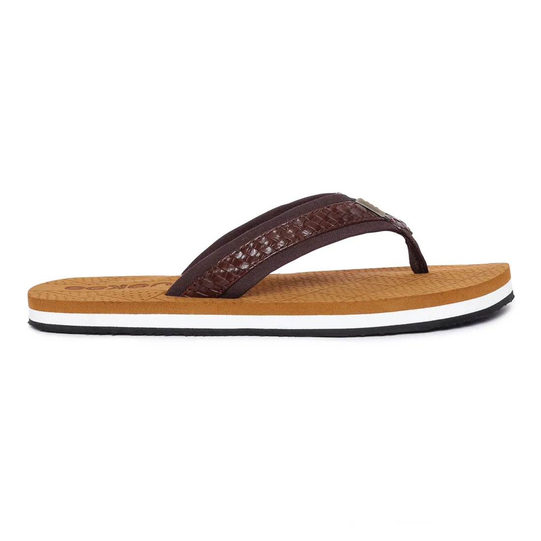 Eeken EFBGO2408 Tan Lightweight Washable Dailywear Durable Flip Flops For Men