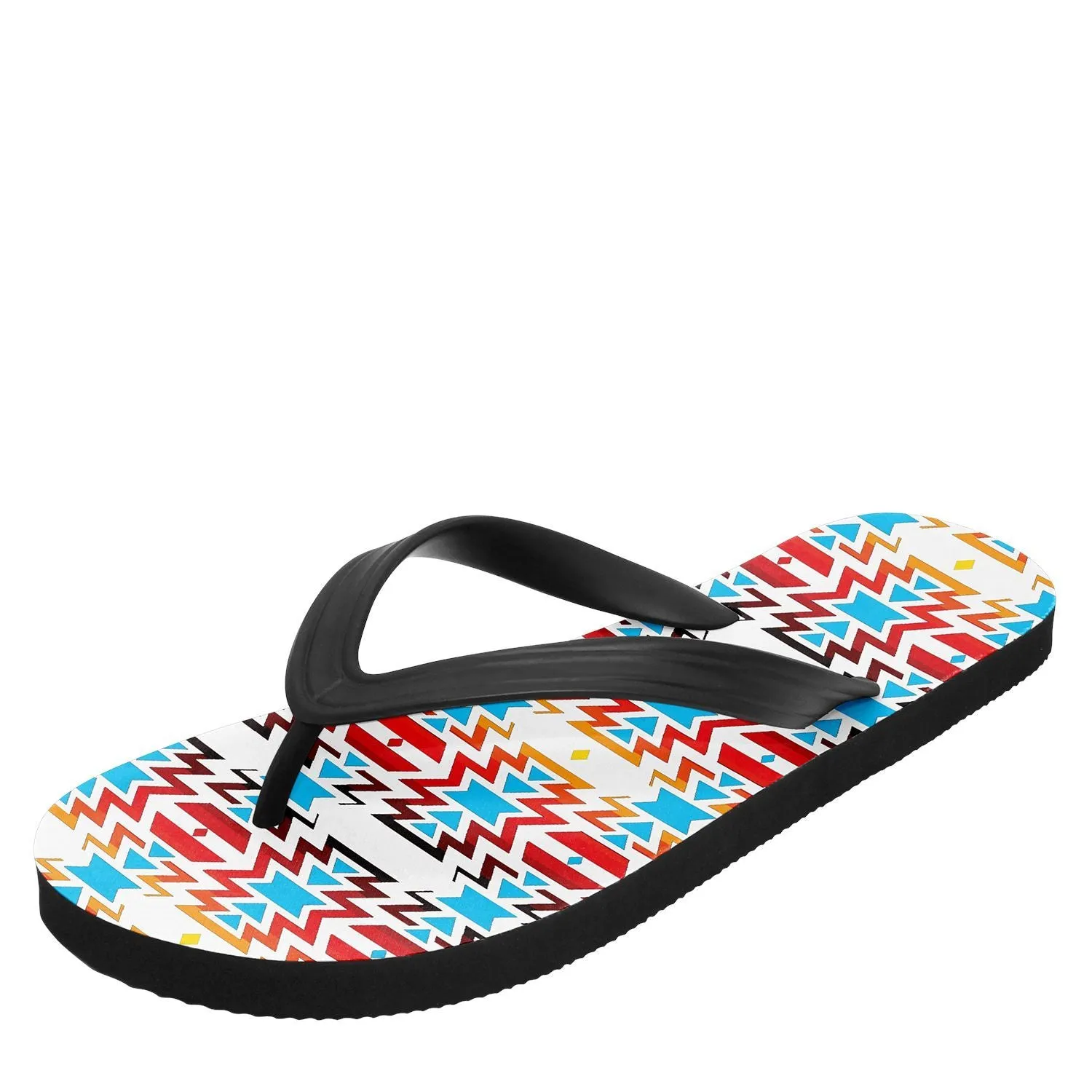 Fire Colors and Sky Flip Flops
