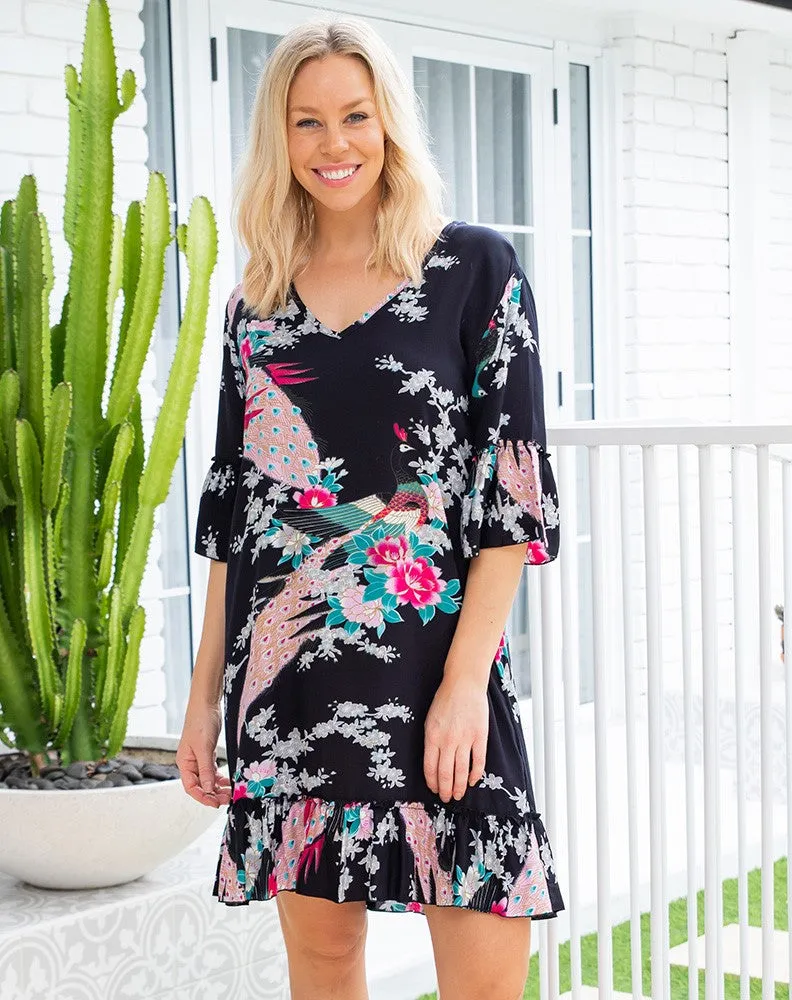 Freez Shift Dress Black S