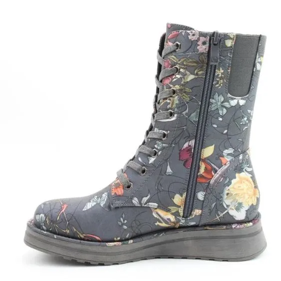 Heavenly Feet" Martina Grey Fantasy"Lace Up Ankle Boot