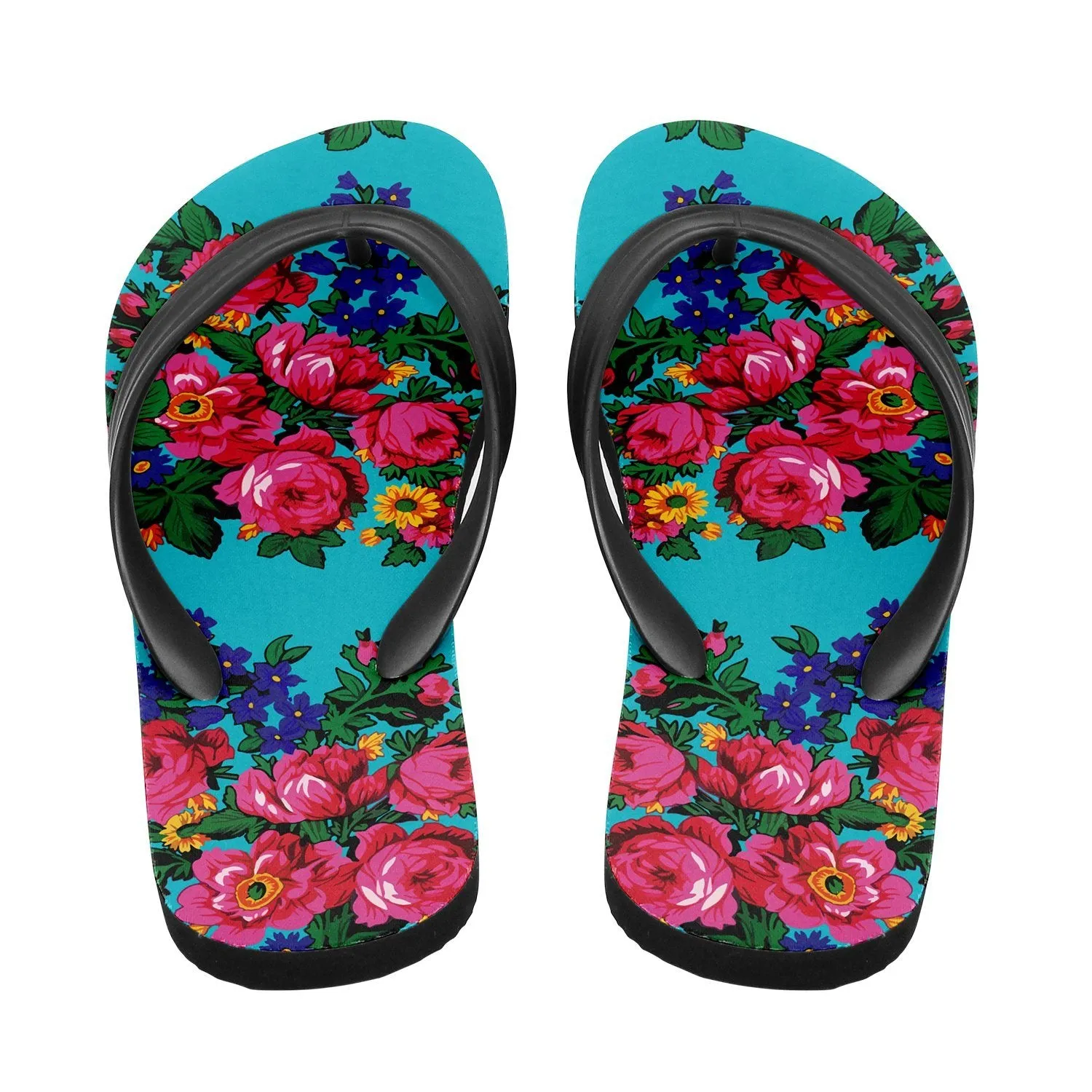 Kokum's Revenge Sky Flip Flops