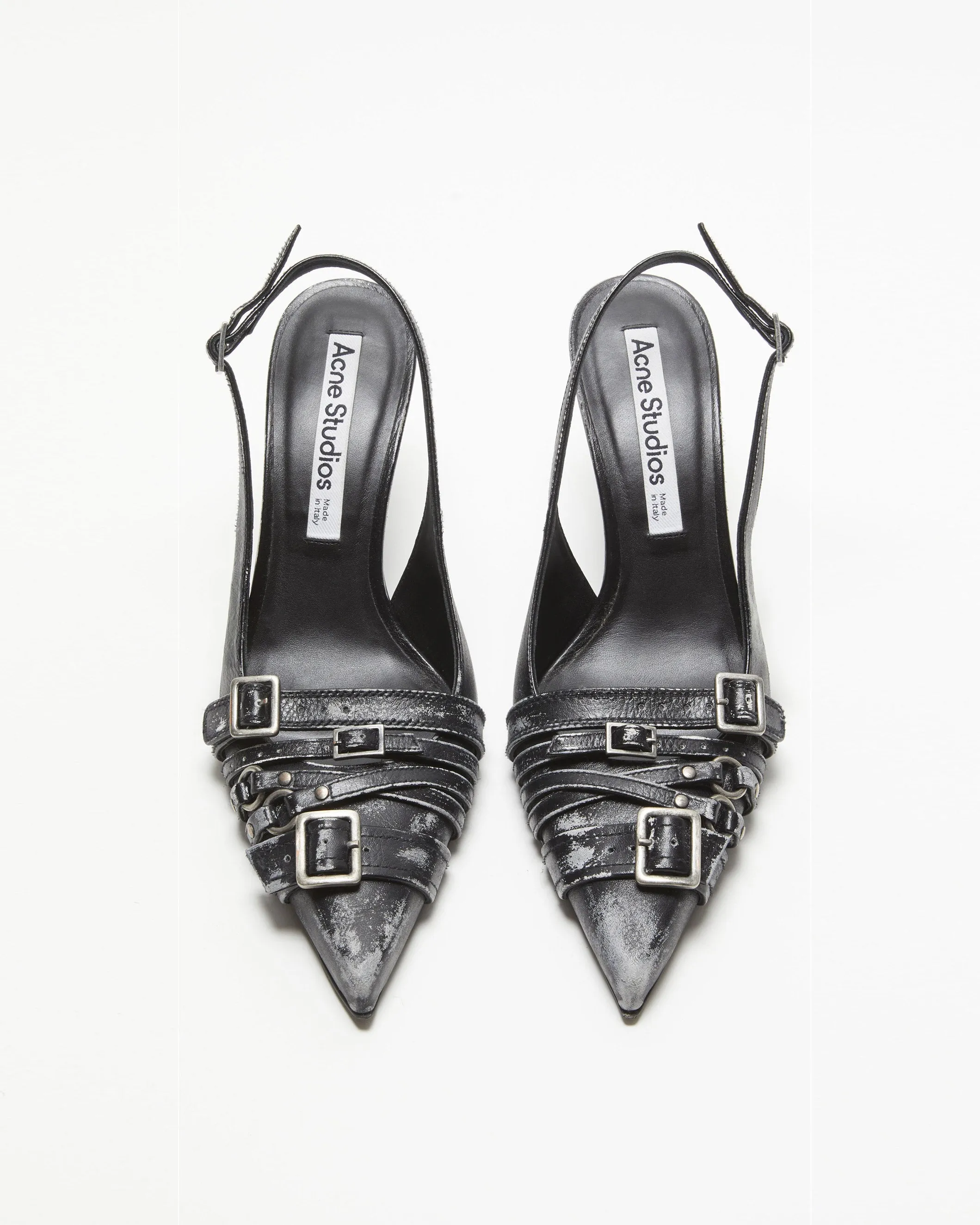 Leather Heel Slingbacks