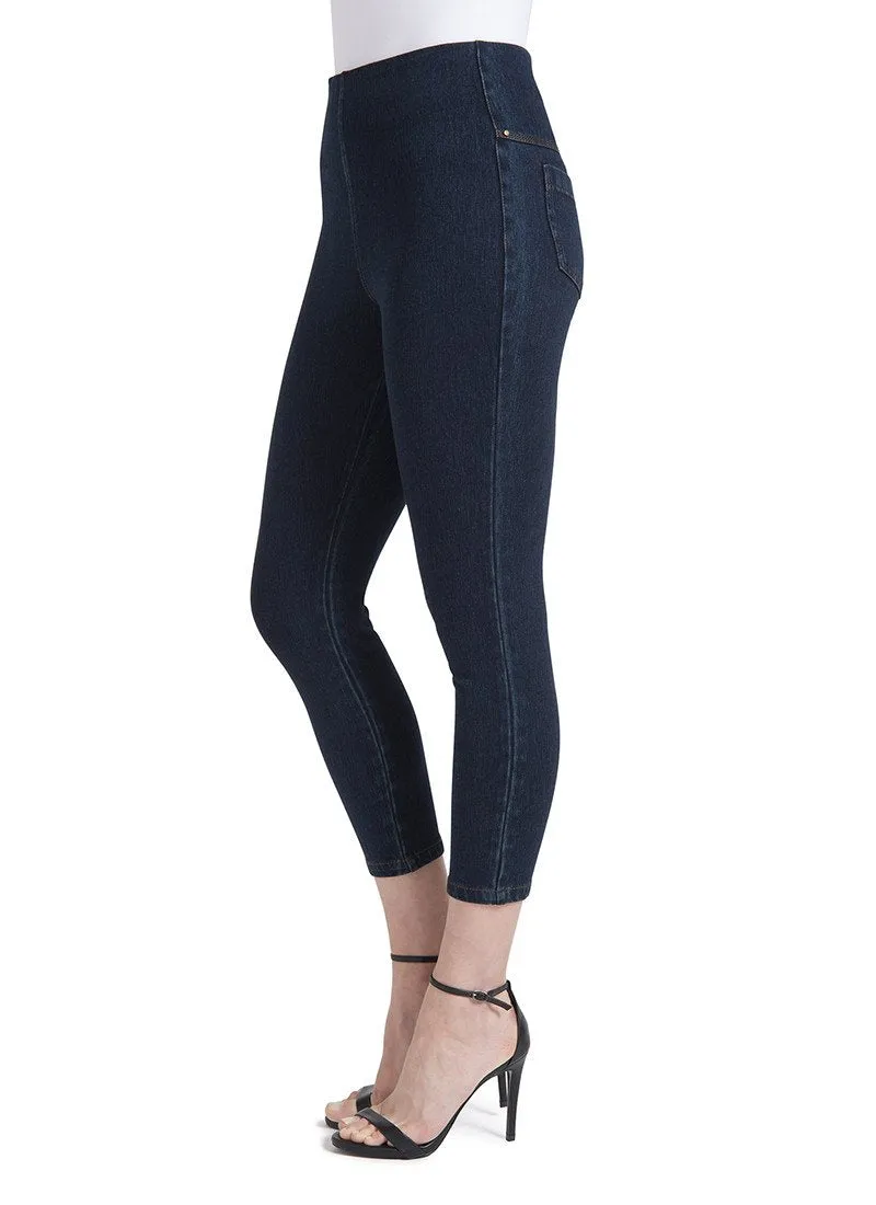 Lysse Toothpick Denim Crop - Indigo