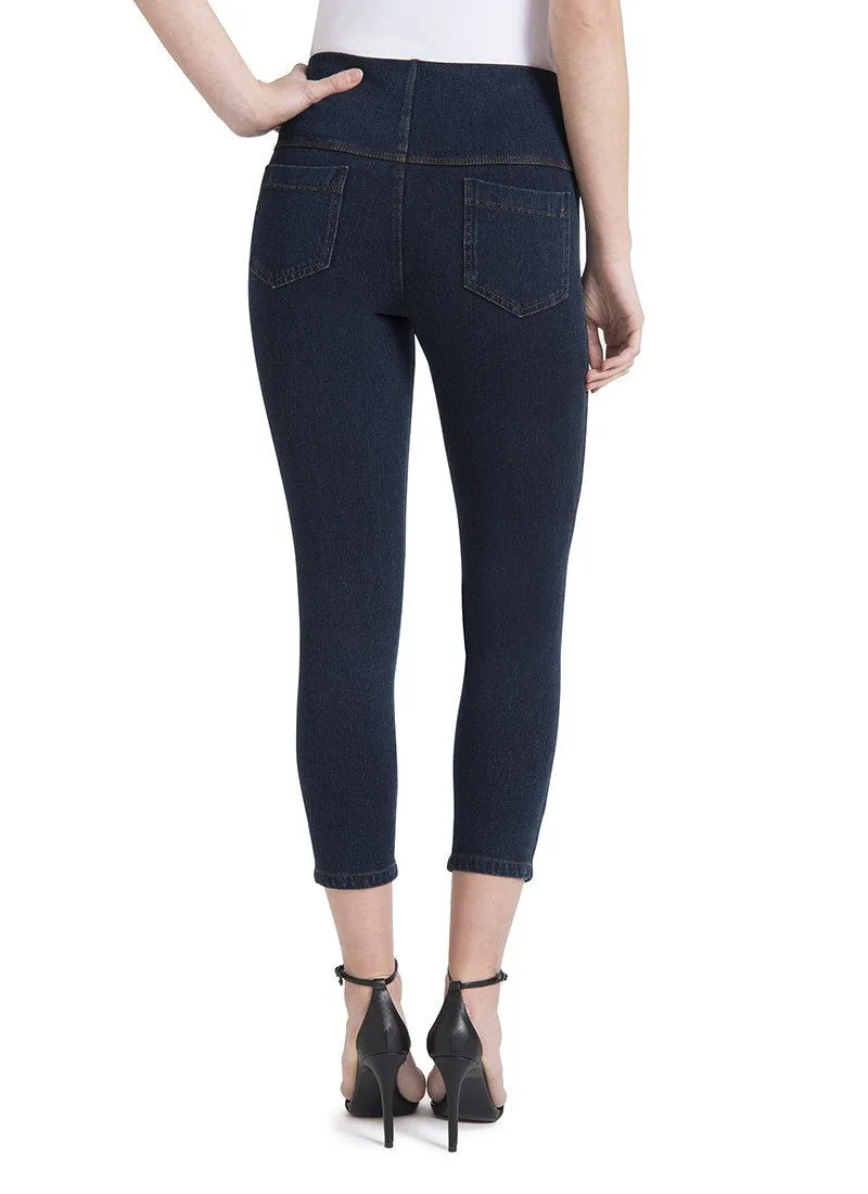 Lysse Toothpick Denim Crop - Indigo