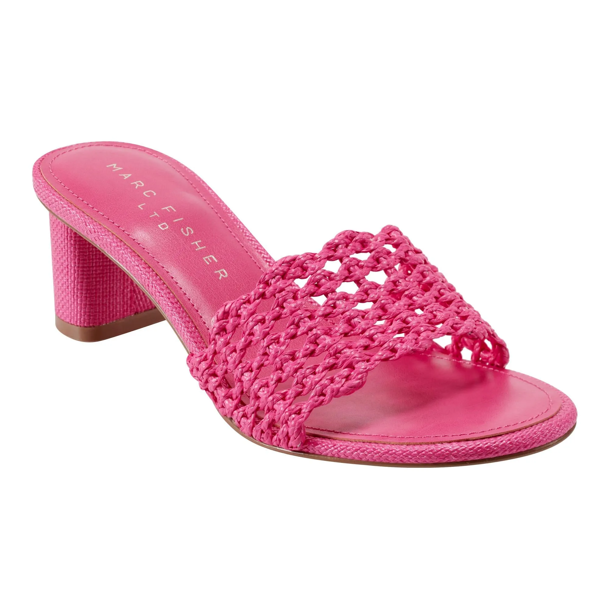 Marc Fisher Ltd Women's Jazmine Pink89241/Ft Raffia Braid Wove M