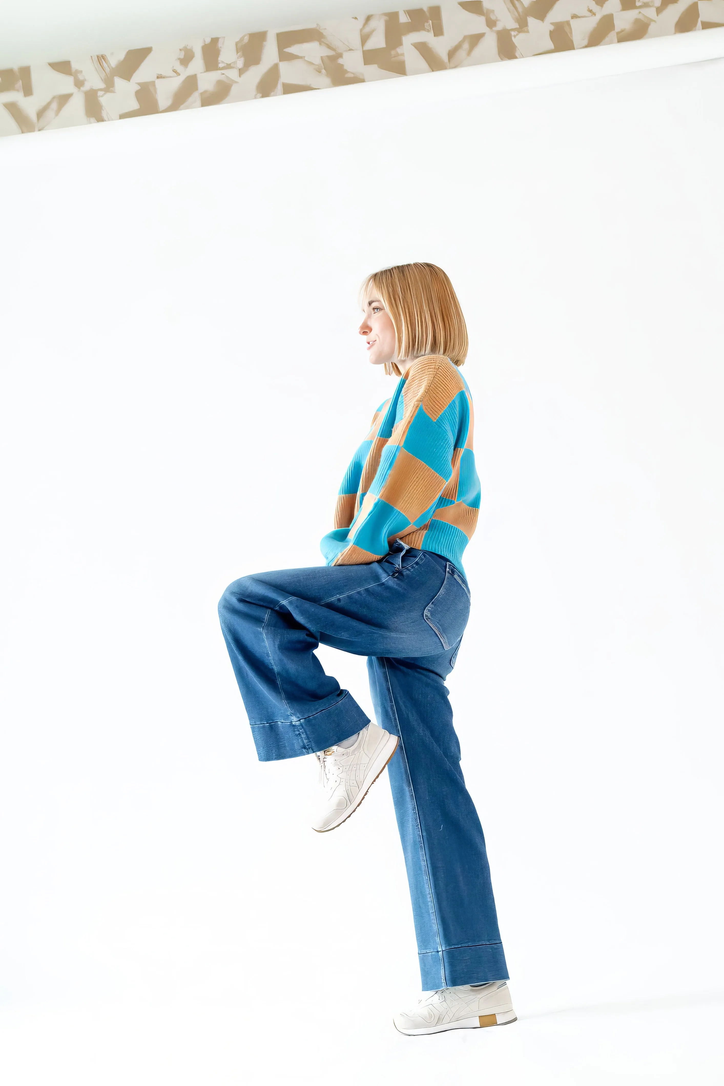 Margaux Ruffle Waist Denim