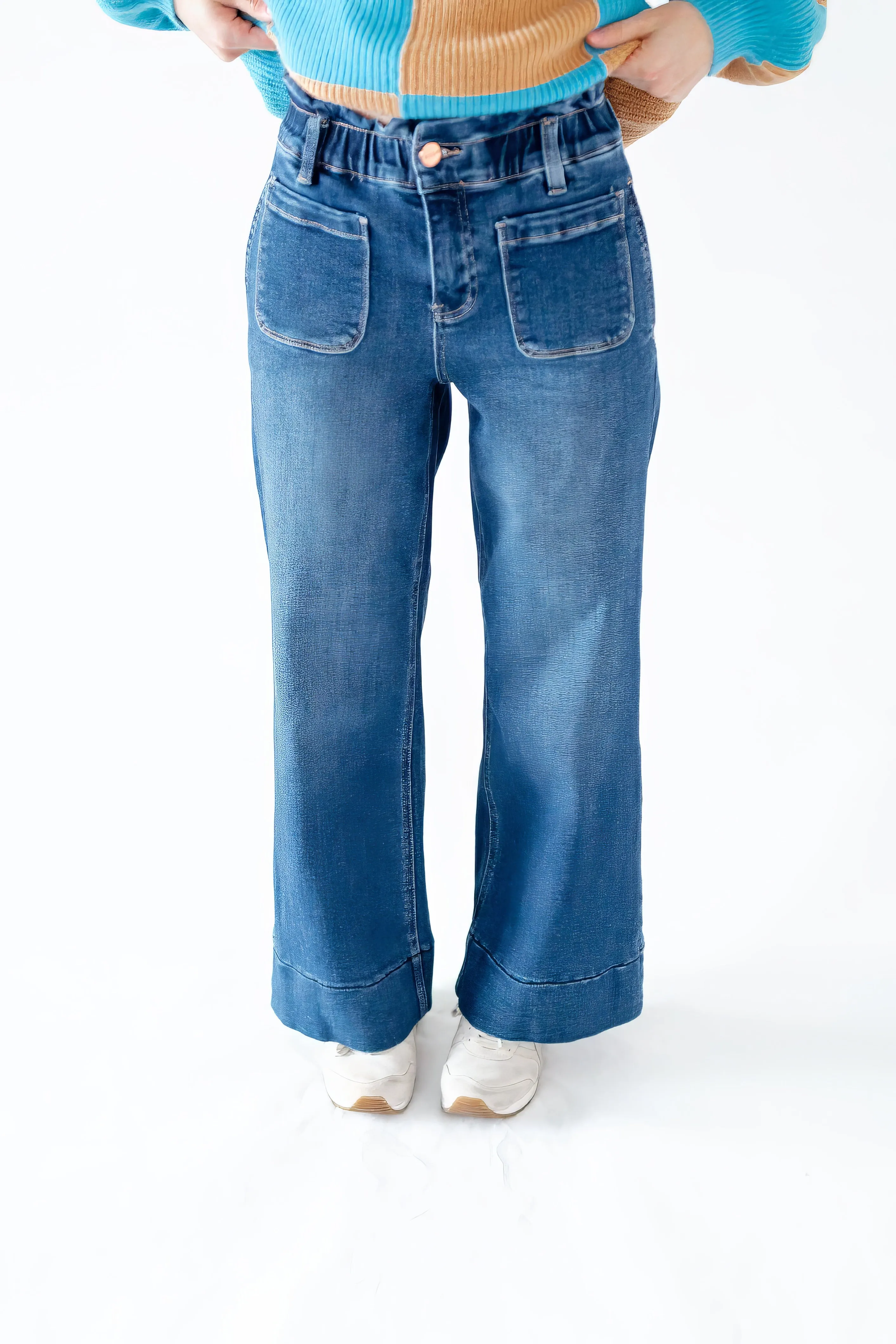 Margaux Ruffle Waist Denim