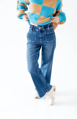 Margaux Ruffle Waist Denim