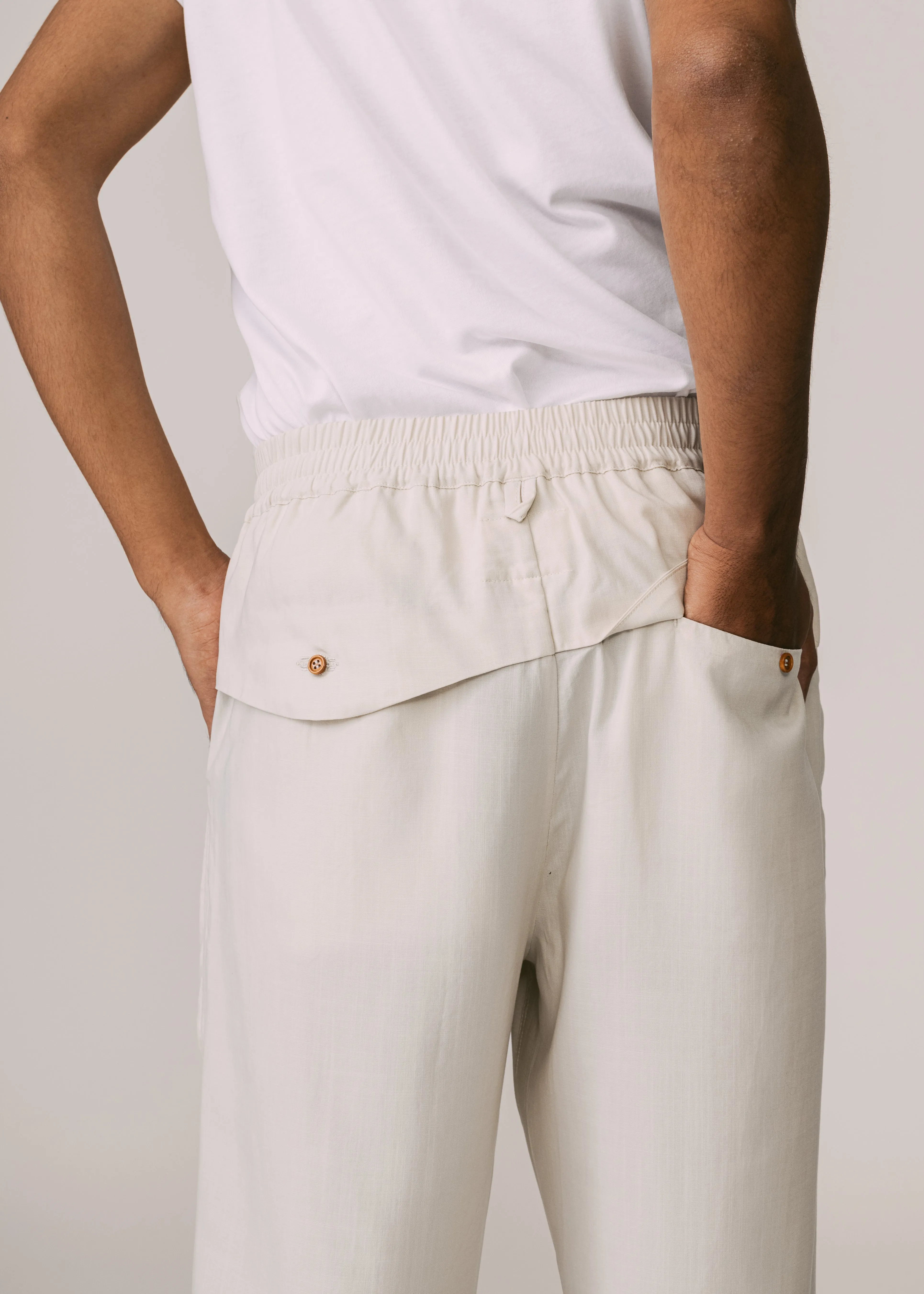 Men: Terus Straight Pants (Beige)
