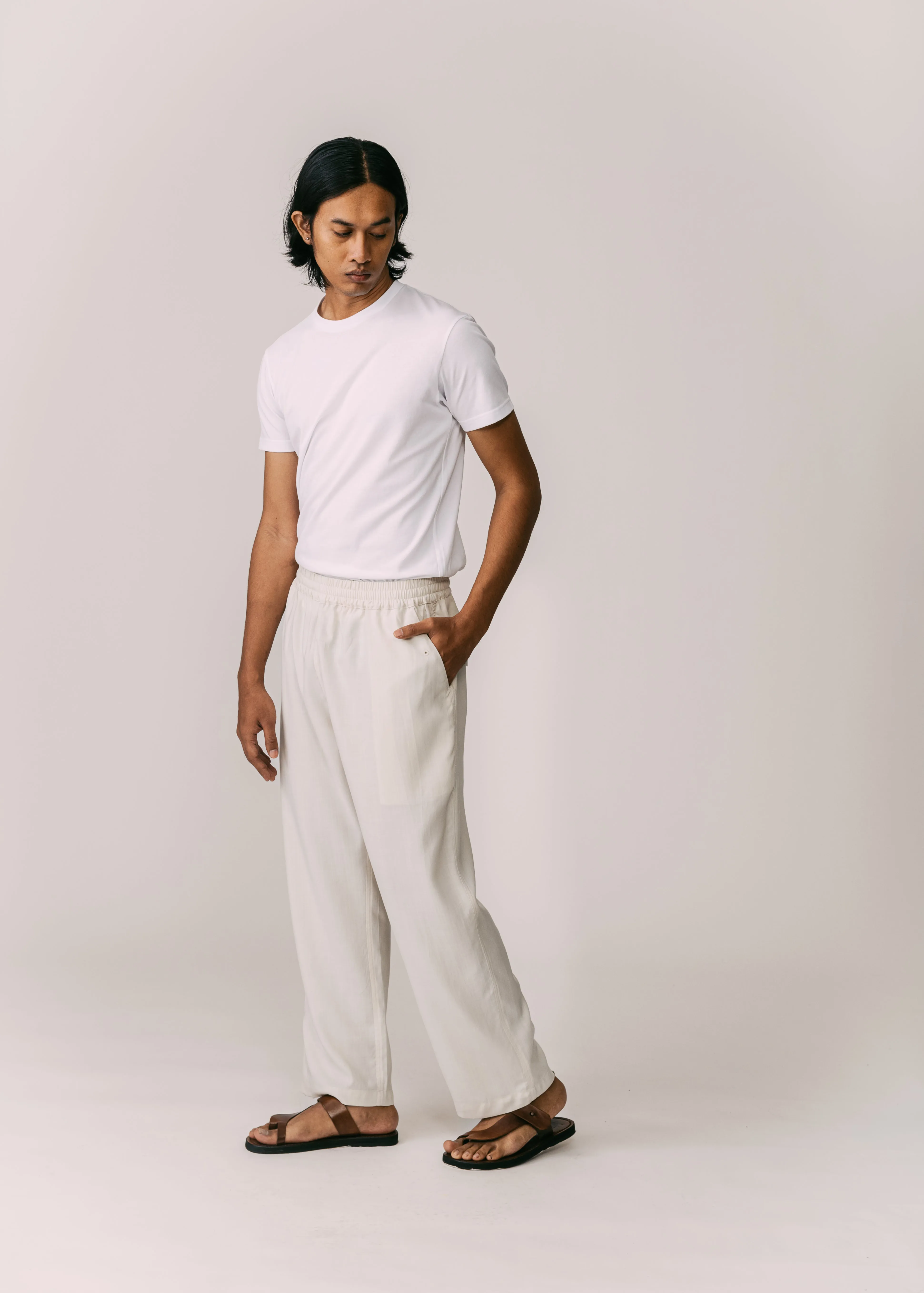 Men: Terus Straight Pants (Beige)