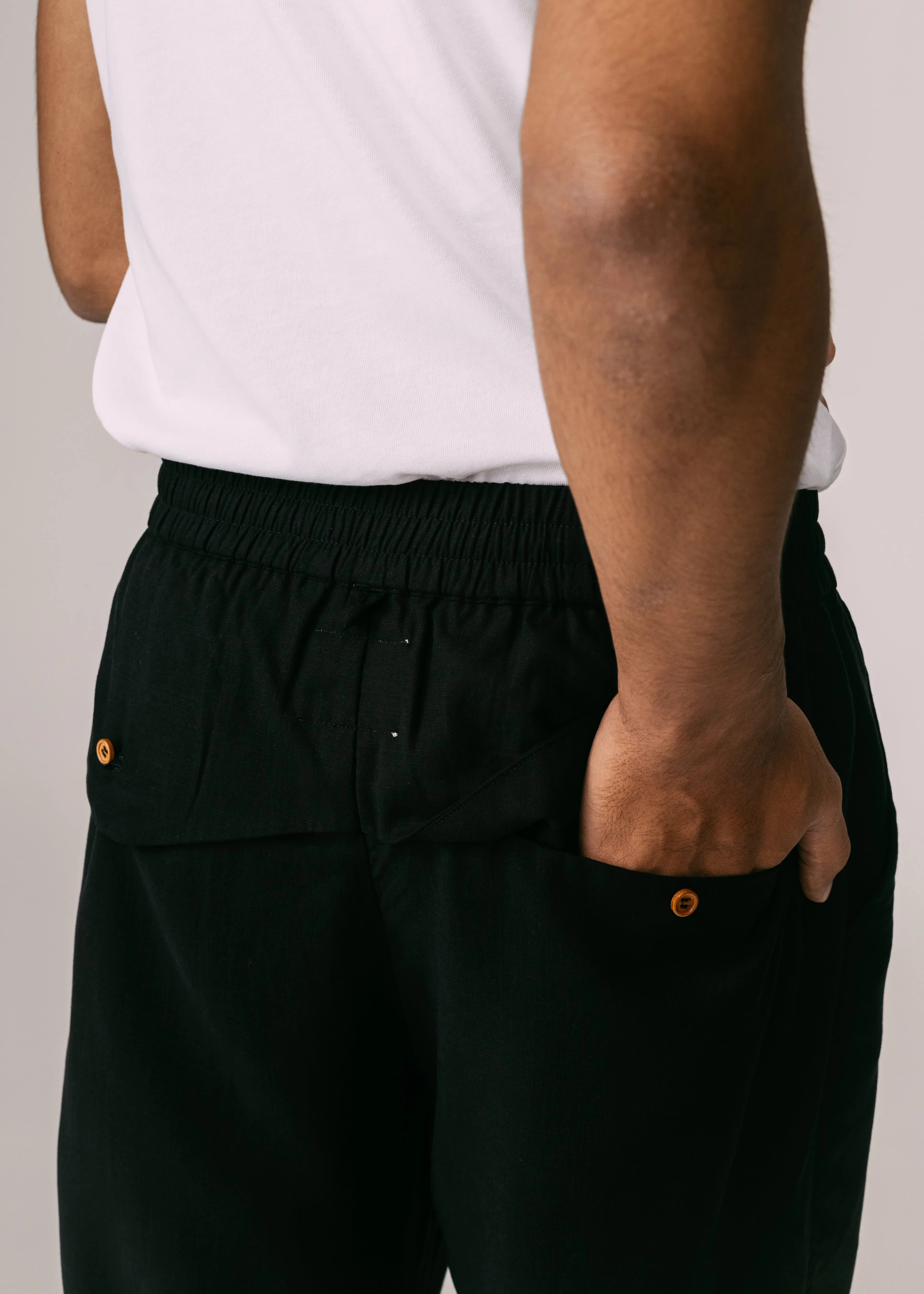 Men: Terus Straight Pants (Black)