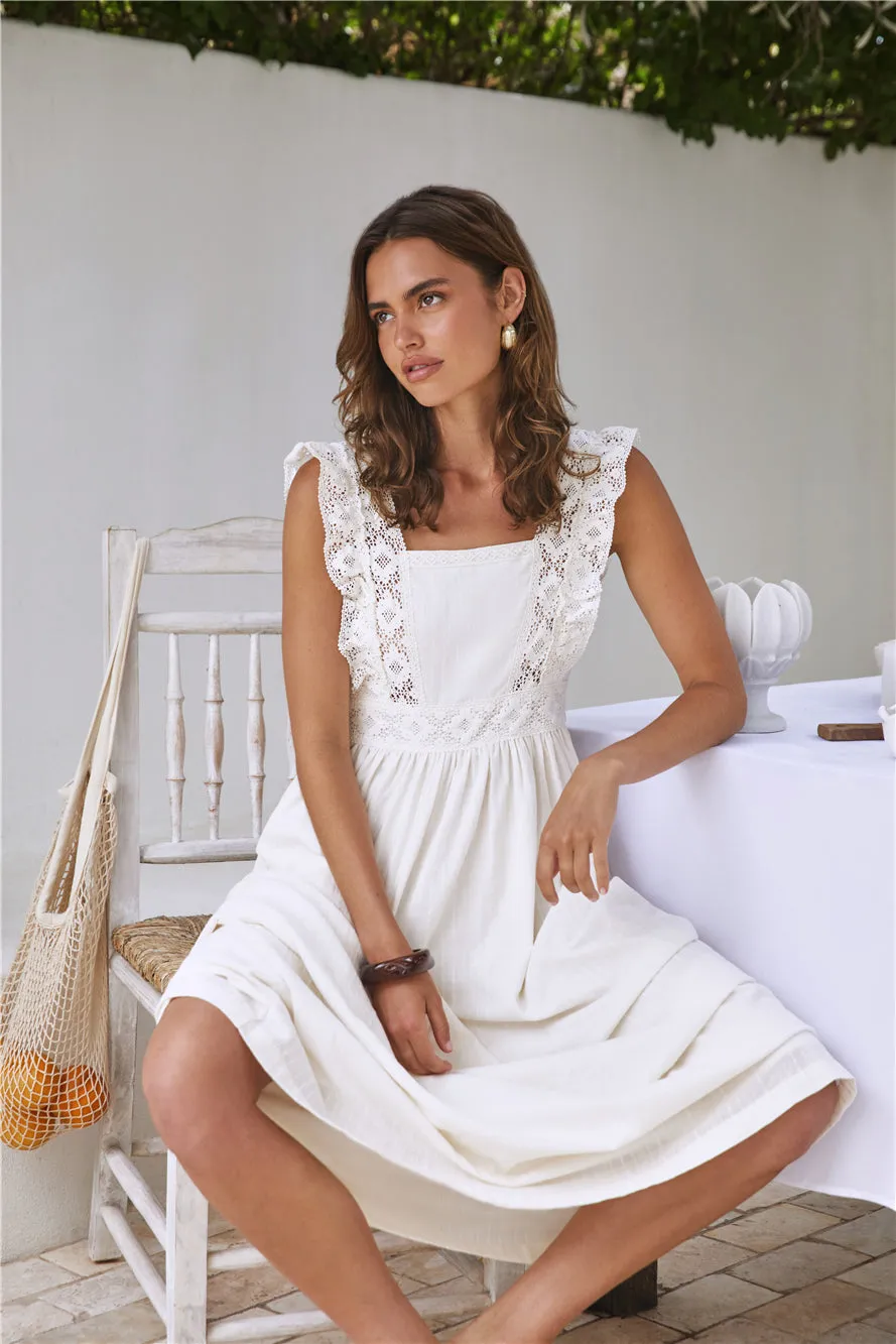 Miss Daisy Maxi Dress Ivory