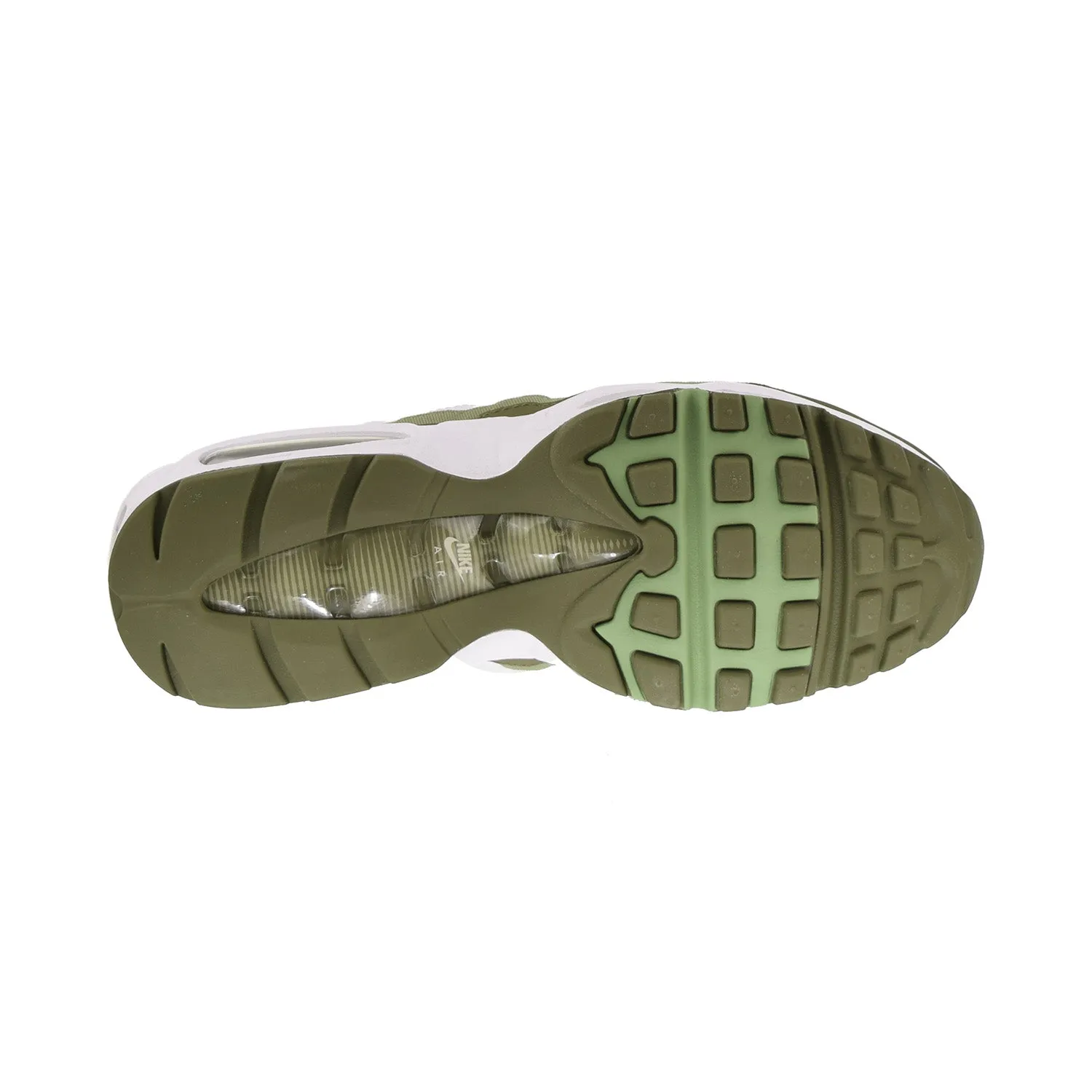Nike Air Max 95 Men's Shoes White-Oil Green
