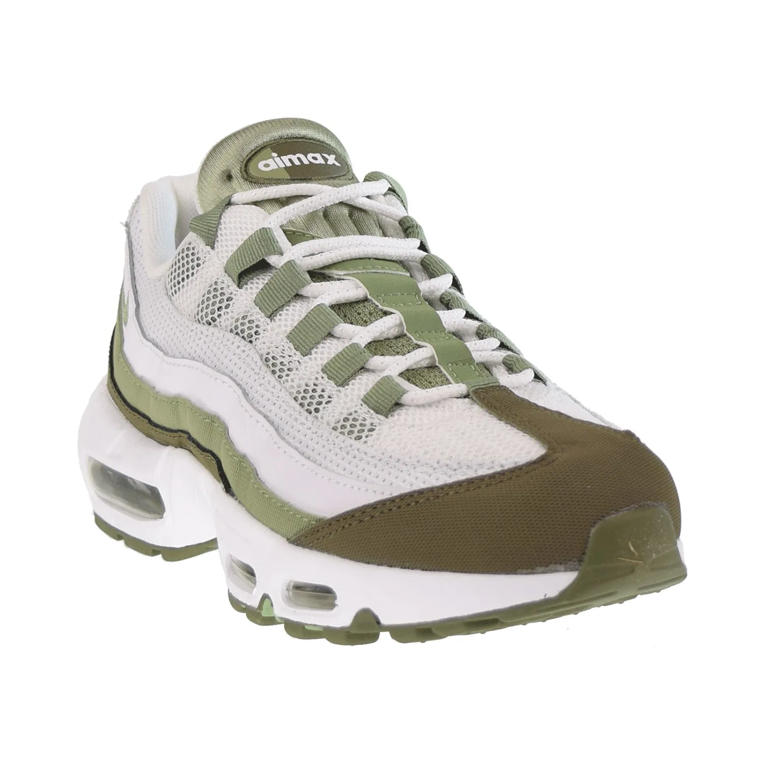 Nike Air Max 95 Men's Shoes White-Oil Green